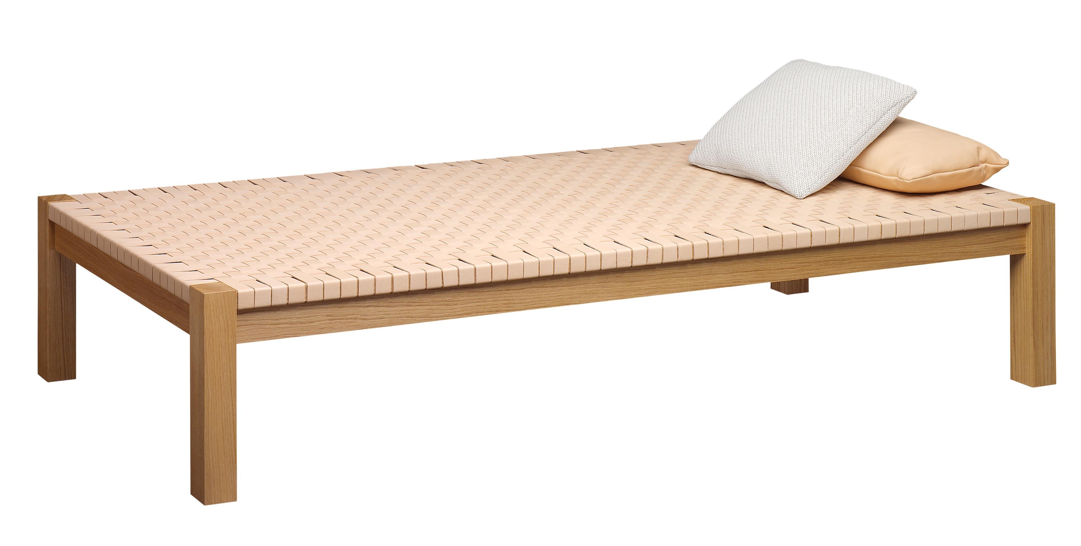 For Sale: Beige (Natural) e15 Theban Daybed with Oak Waxed Base by Ferdinand Kramer 2