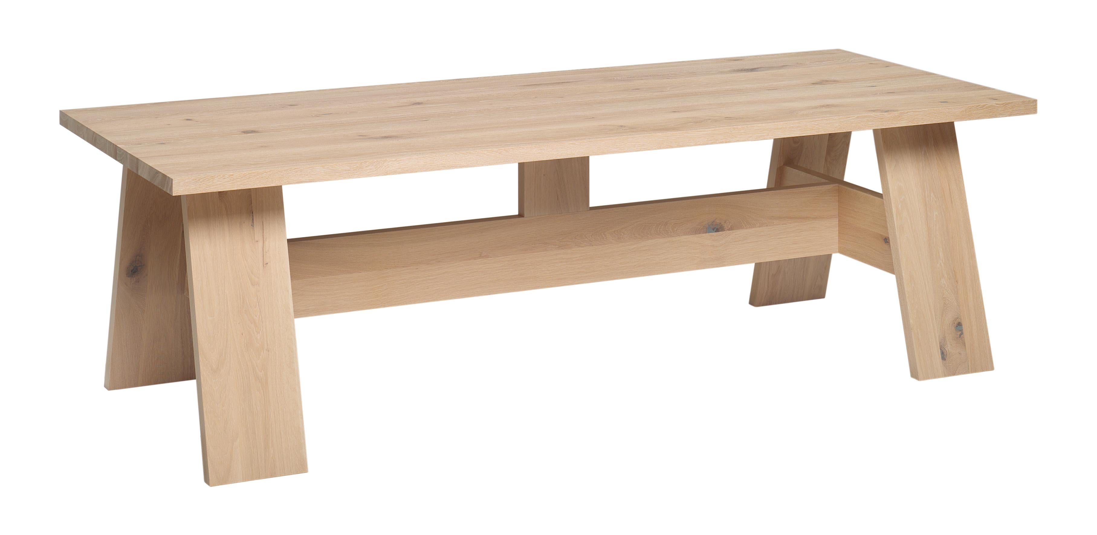 Im Angebot: e15  Anpassbarer Fayland-Holztisch von David Chipperfield, Brown (Waxed White Oak)