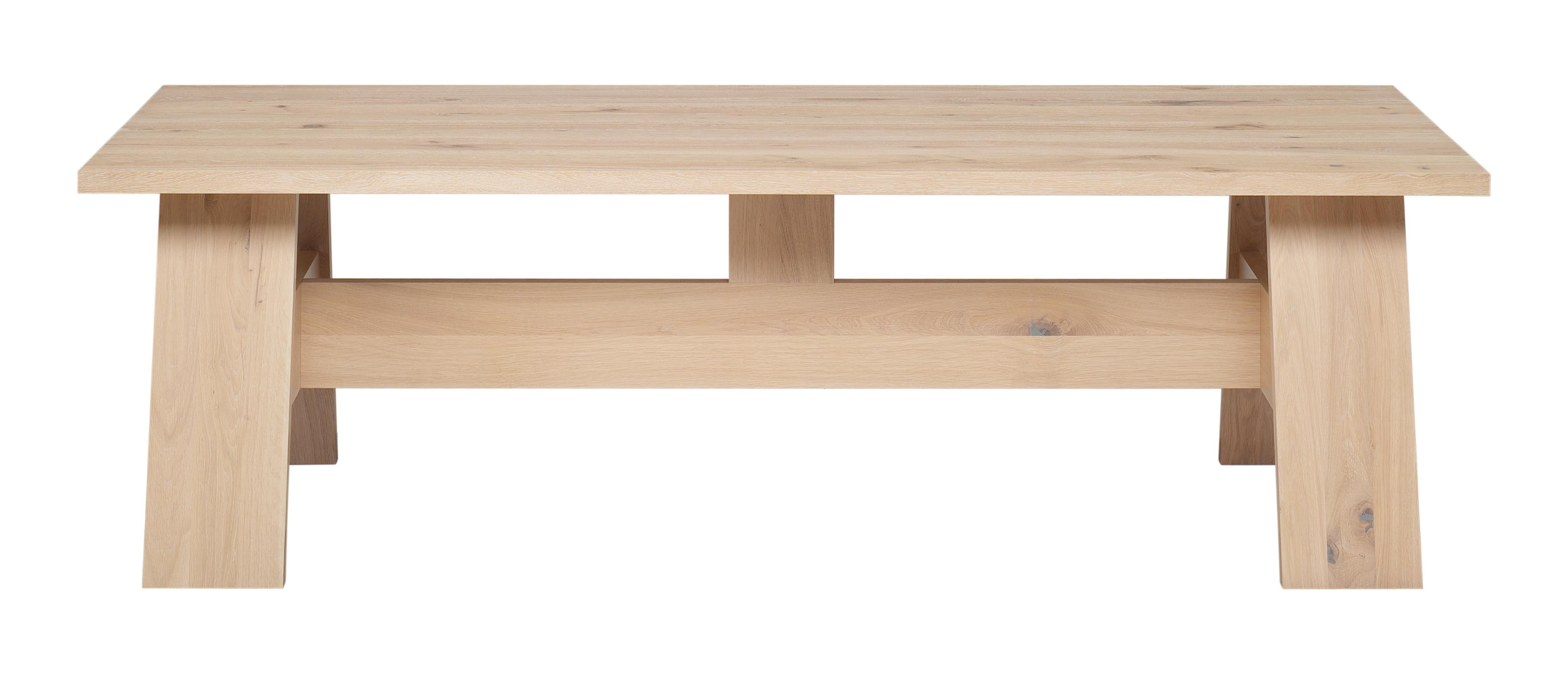 Im Angebot: e15  Anpassbarer Fayland-Holztisch von David Chipperfield, Brown (Waxed White Oak) 2