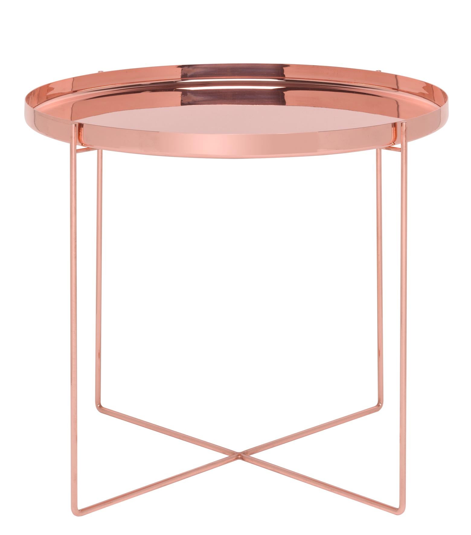 For Sale: Pink (Copper) e15 Habibi Short Side Table by Philipp Mainzer