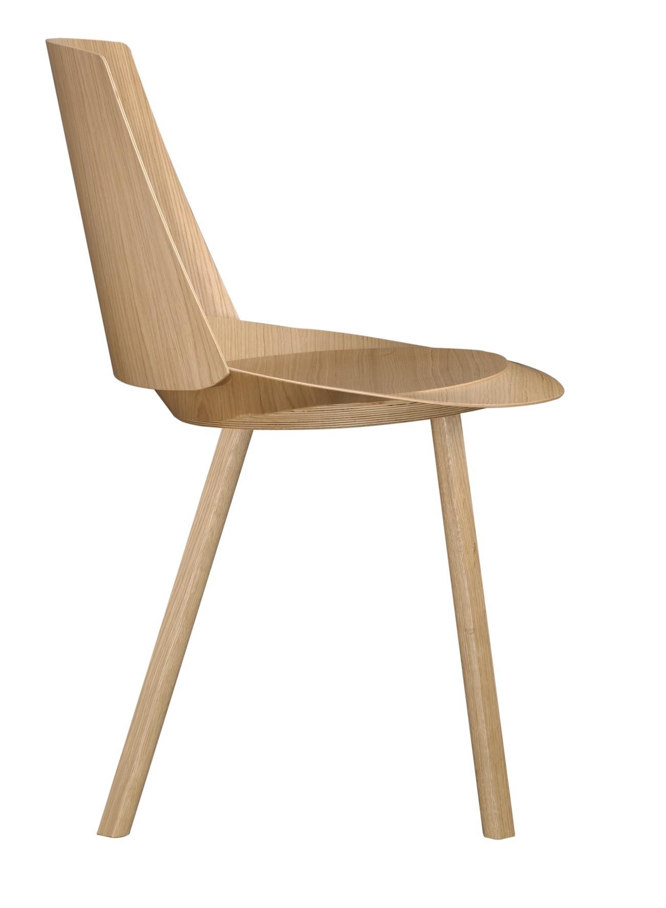 For Sale: Beige (Clear Lacquer) e15 Houdini Side Chair by Stefan Diez 2
