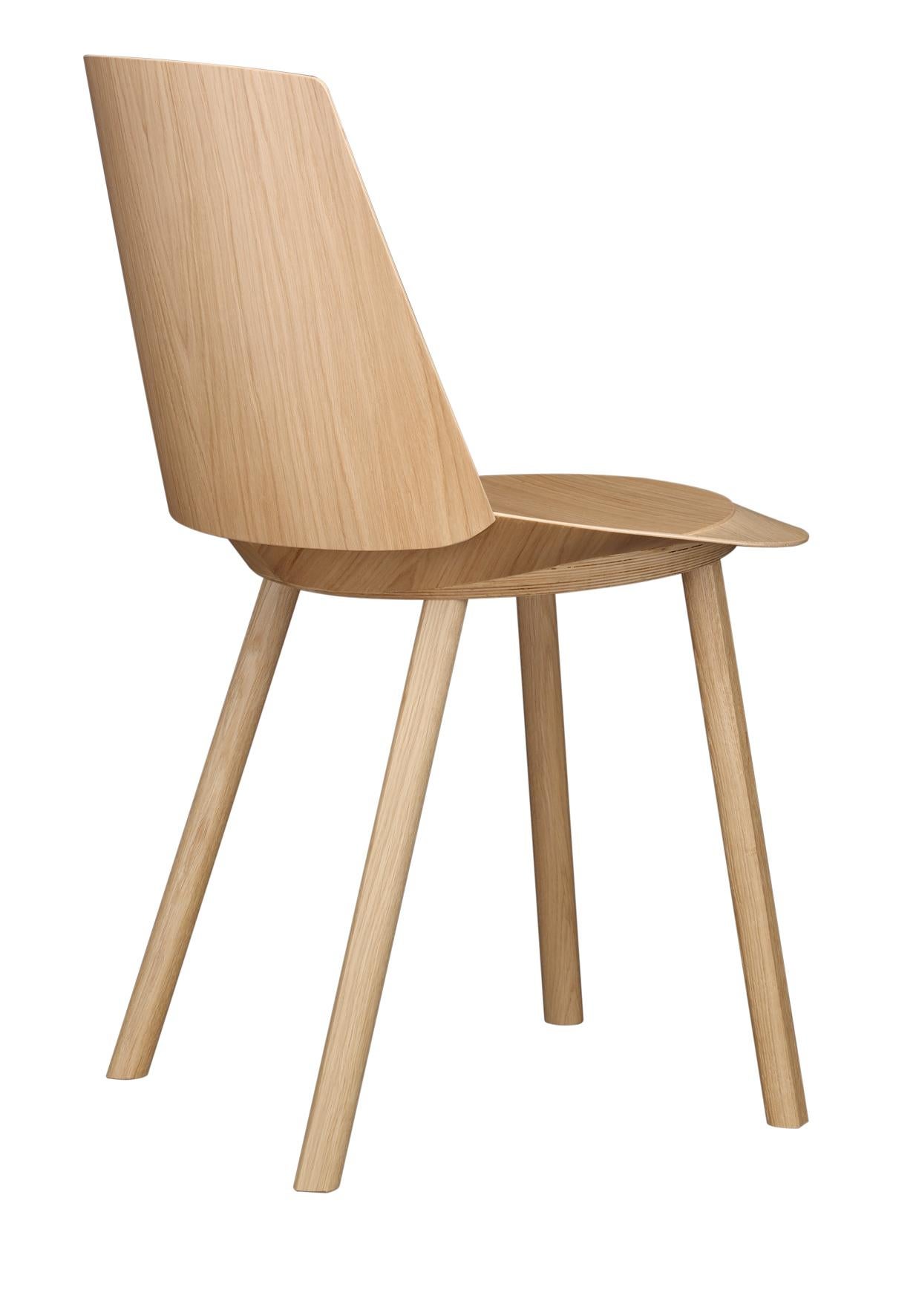 For Sale: Beige (Clear Lacquer) e15 Customizable Houdini Side Chair by Stefan Diez 4