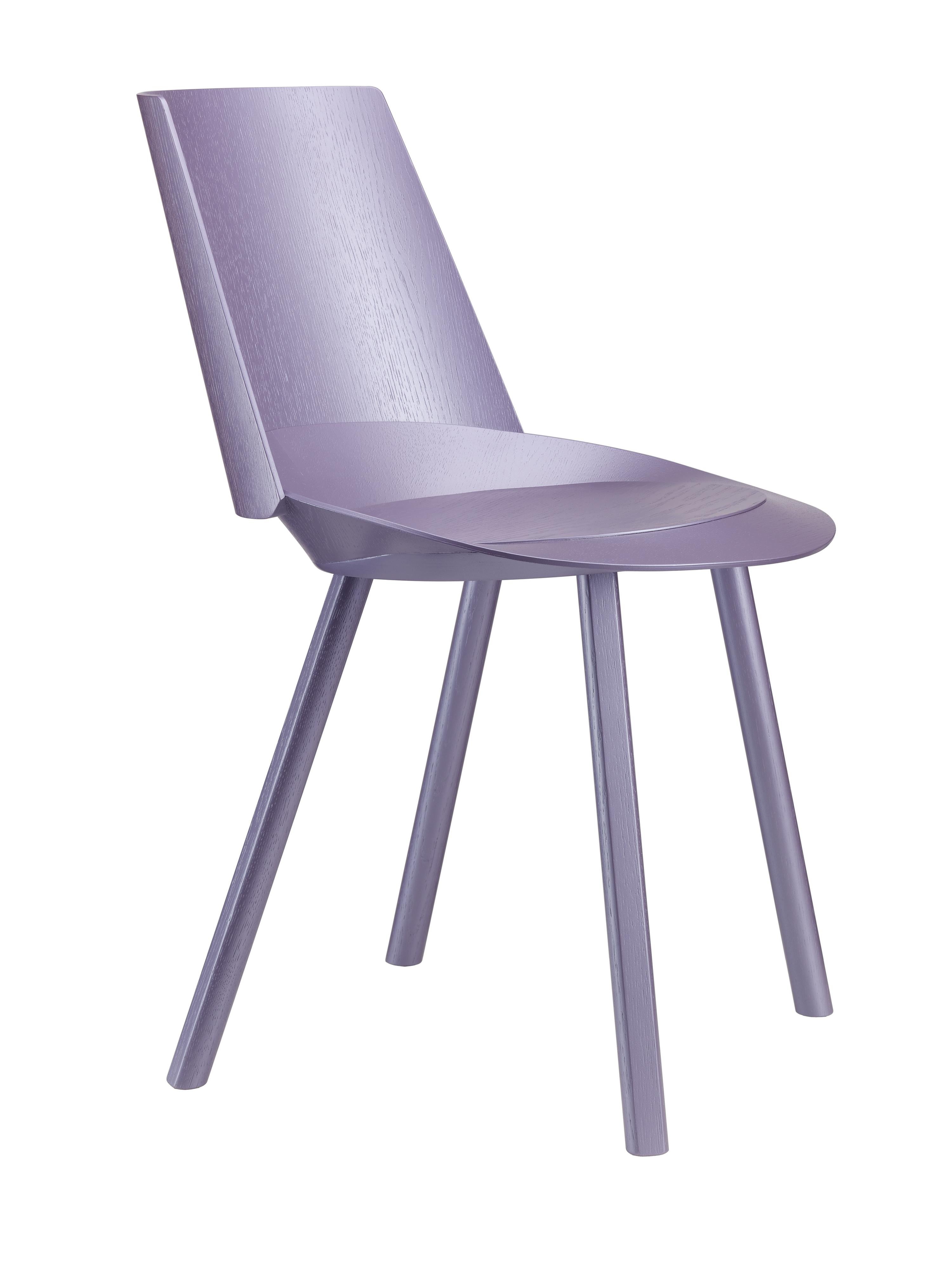 Im Angebot: e15 Houdini-Beistellstuhl von Stefan Diez, Purple (Astro Violet Lacquer)