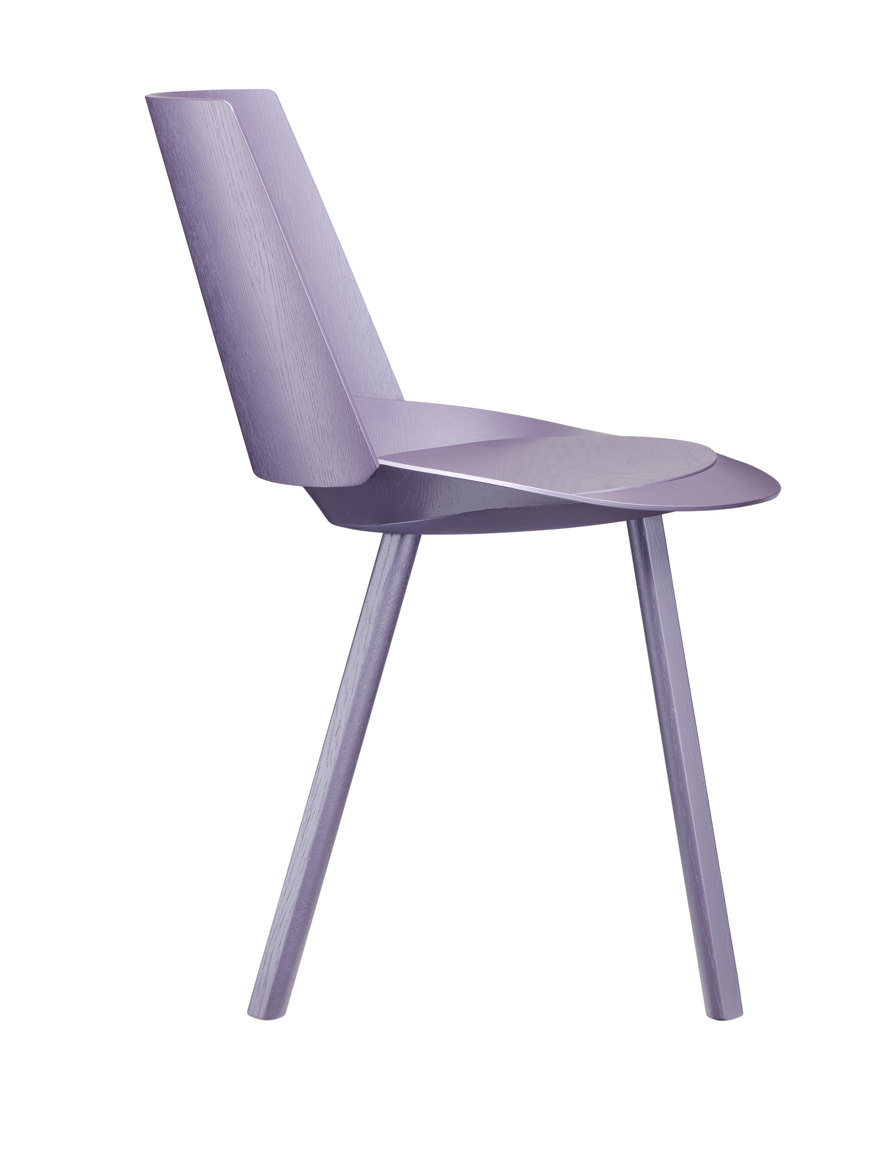 For Sale: Purple (Astro Violet Lacquer) e15 Customizable Houdini Side Chair by Stefan Diez 2