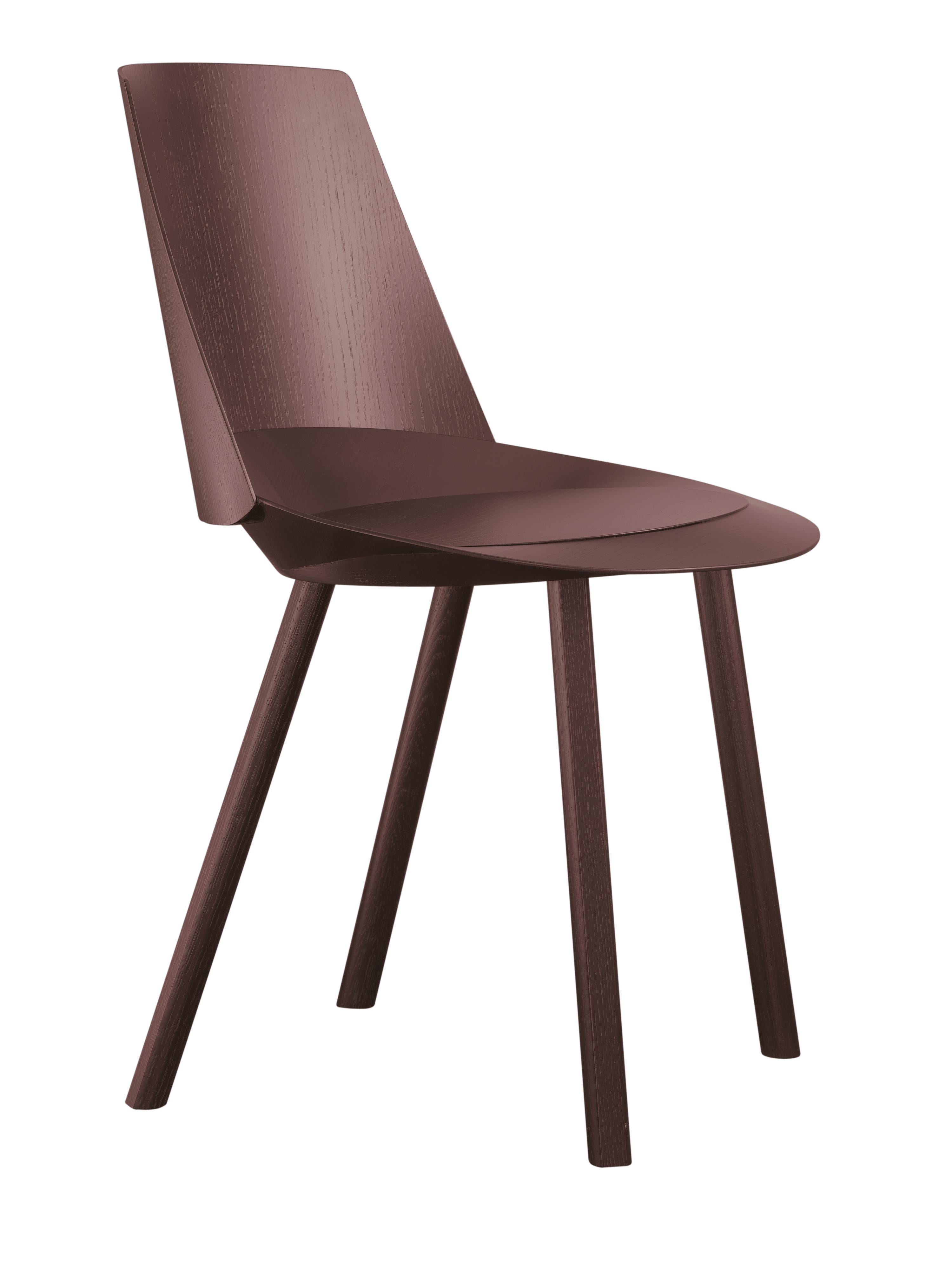 For Sale: Brown (Chocolate Brown Lacquer) e15 Houdini Side Chair by Stefan Diez