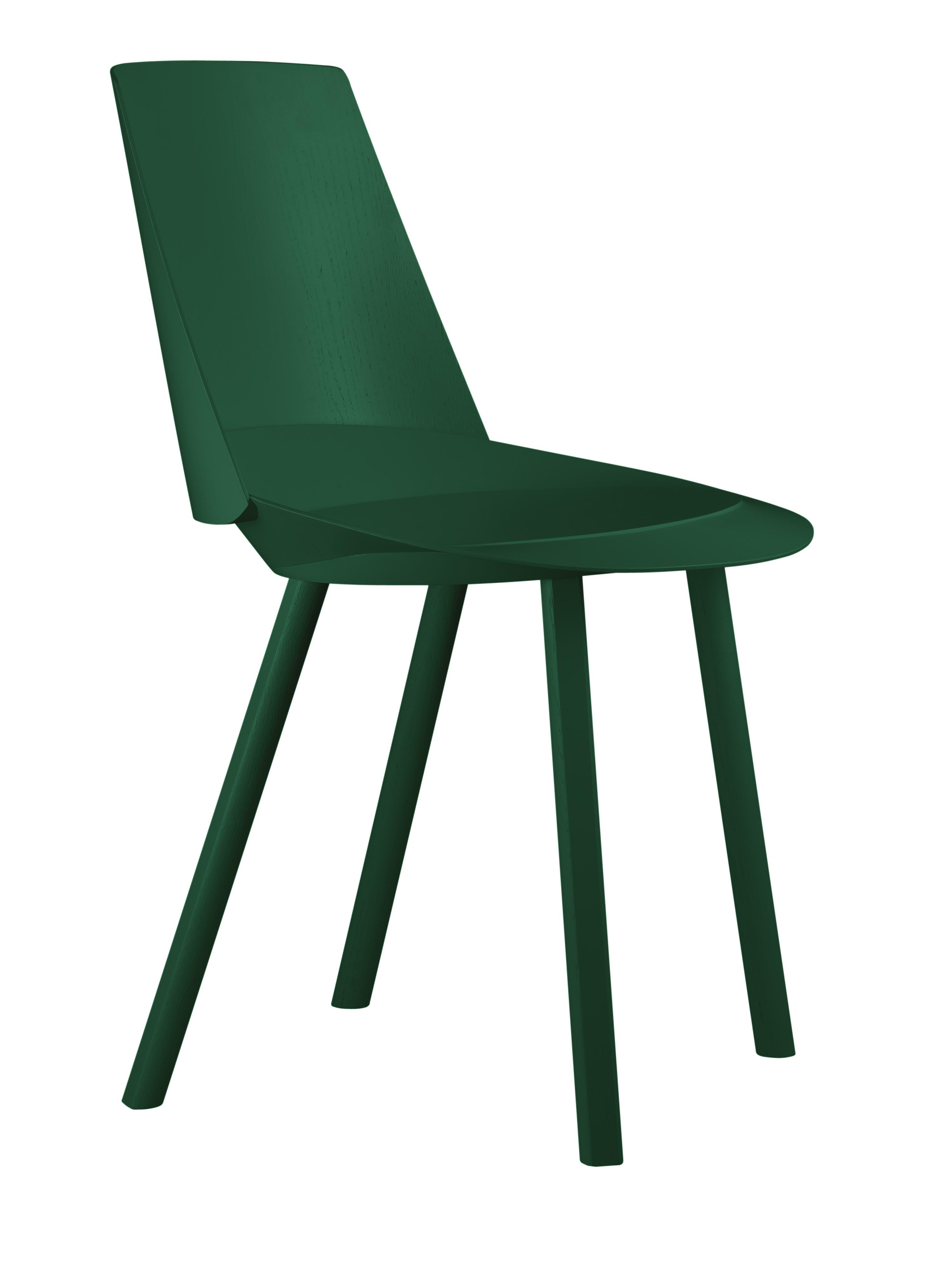 For Sale: Green (Ivy Green Lacquer) e15 Houdini Side Chair by Stefan Diez