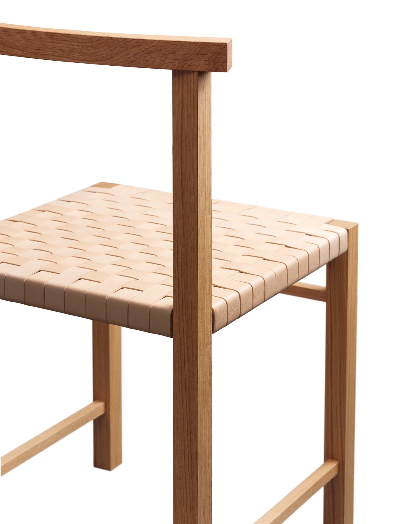For Sale: Gray (Silk Gray Lacquer) e15 Karnak Chair with European Oak Base by Ferdinand Kramer 4