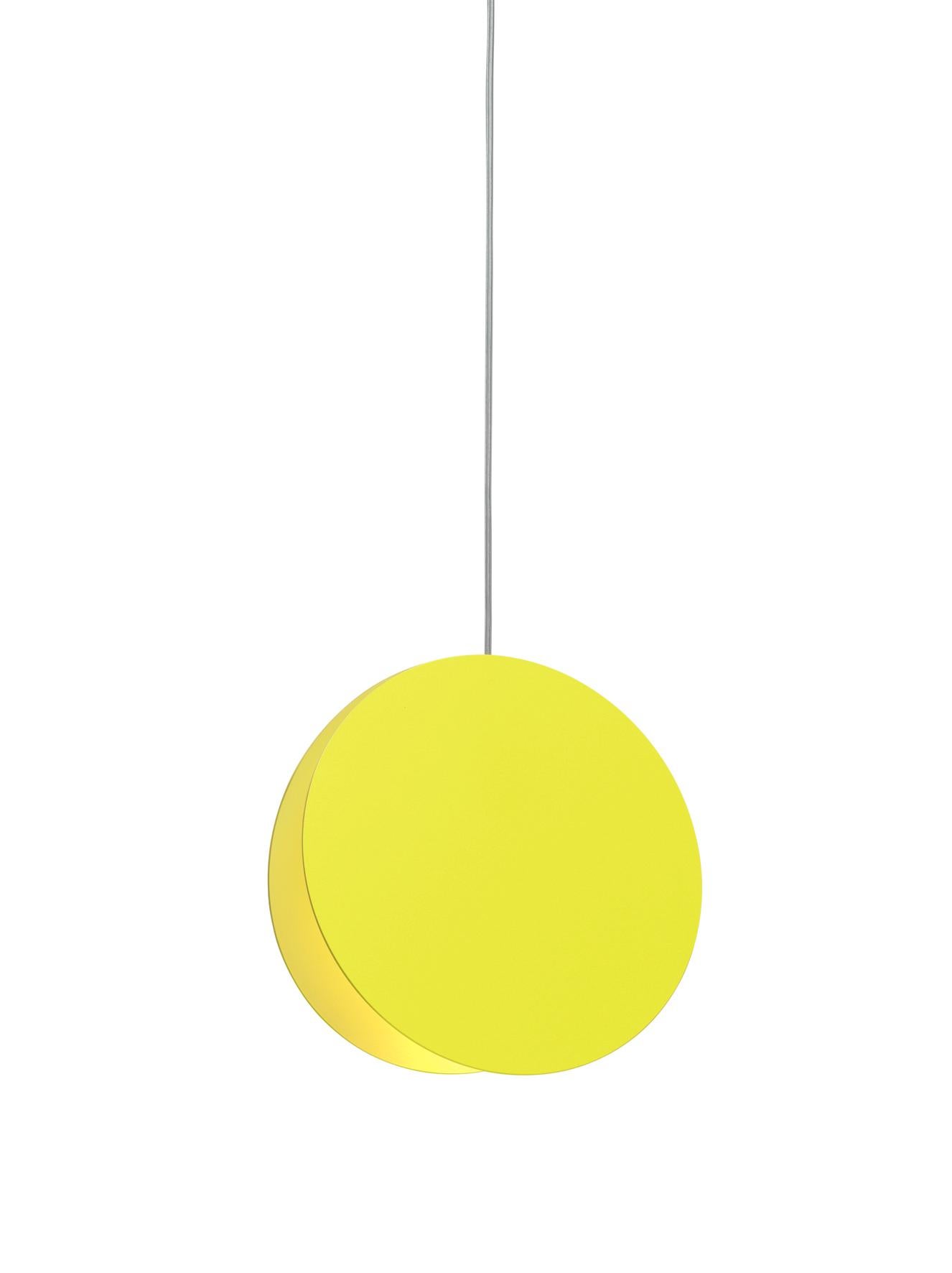 Yellow (Sulfur Yellow Powder Coat) e15 Large North Pendant Light by Eva Marguerre and Marcel Besau