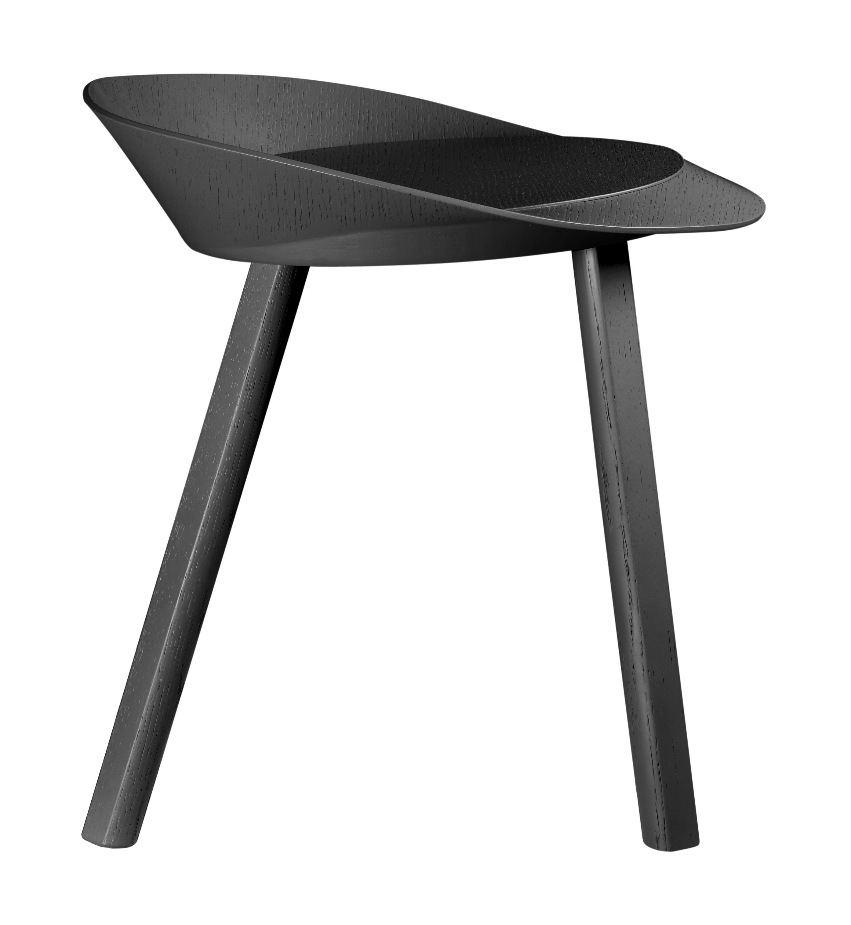En venta: e15 Taburete Mr. Collins de Stefan Diez Black (Jet Black Lacquer)