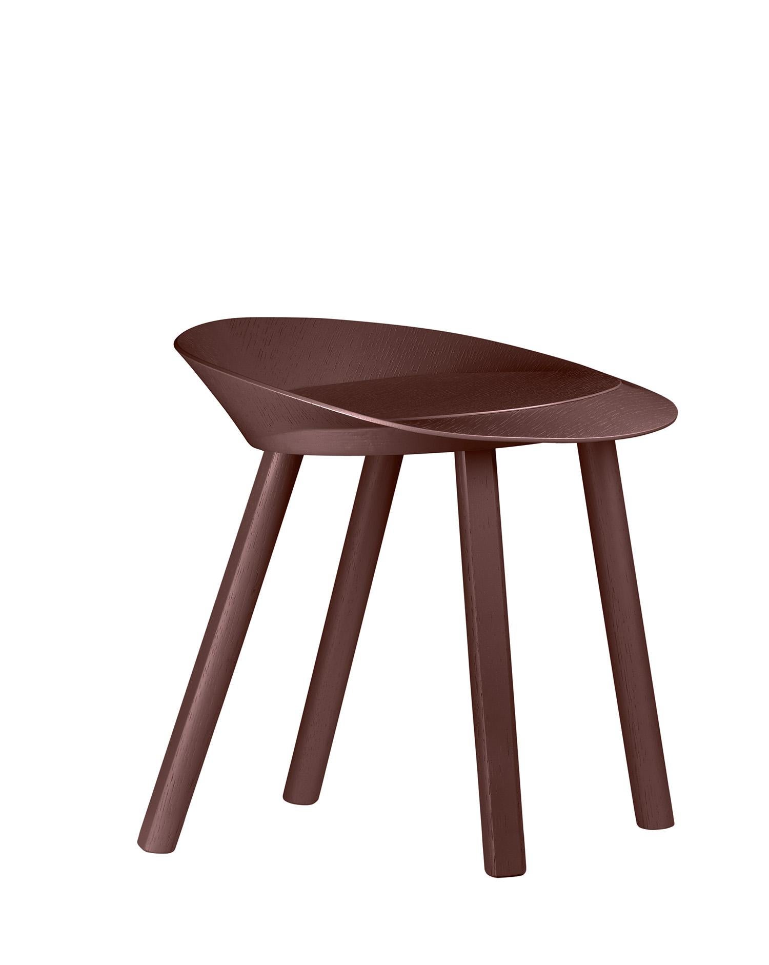 For Sale: Brown (Chocolate Brown Lacquer) e15 Mr. Collins Stool by Stefan Diez