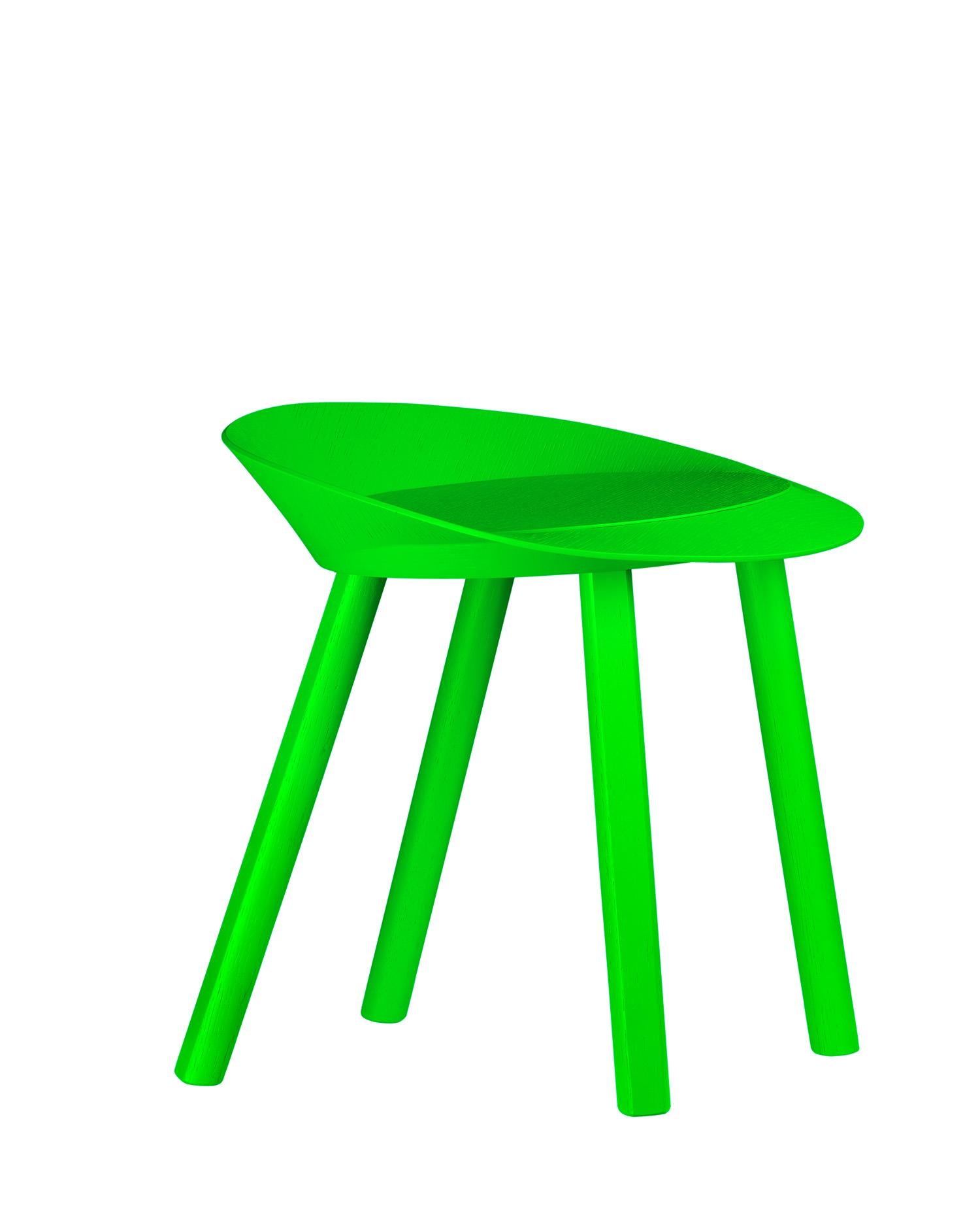 En venta: e15 Taburete Mr. Collins de Stefan Diez Green (Atomic Green Lacquer)