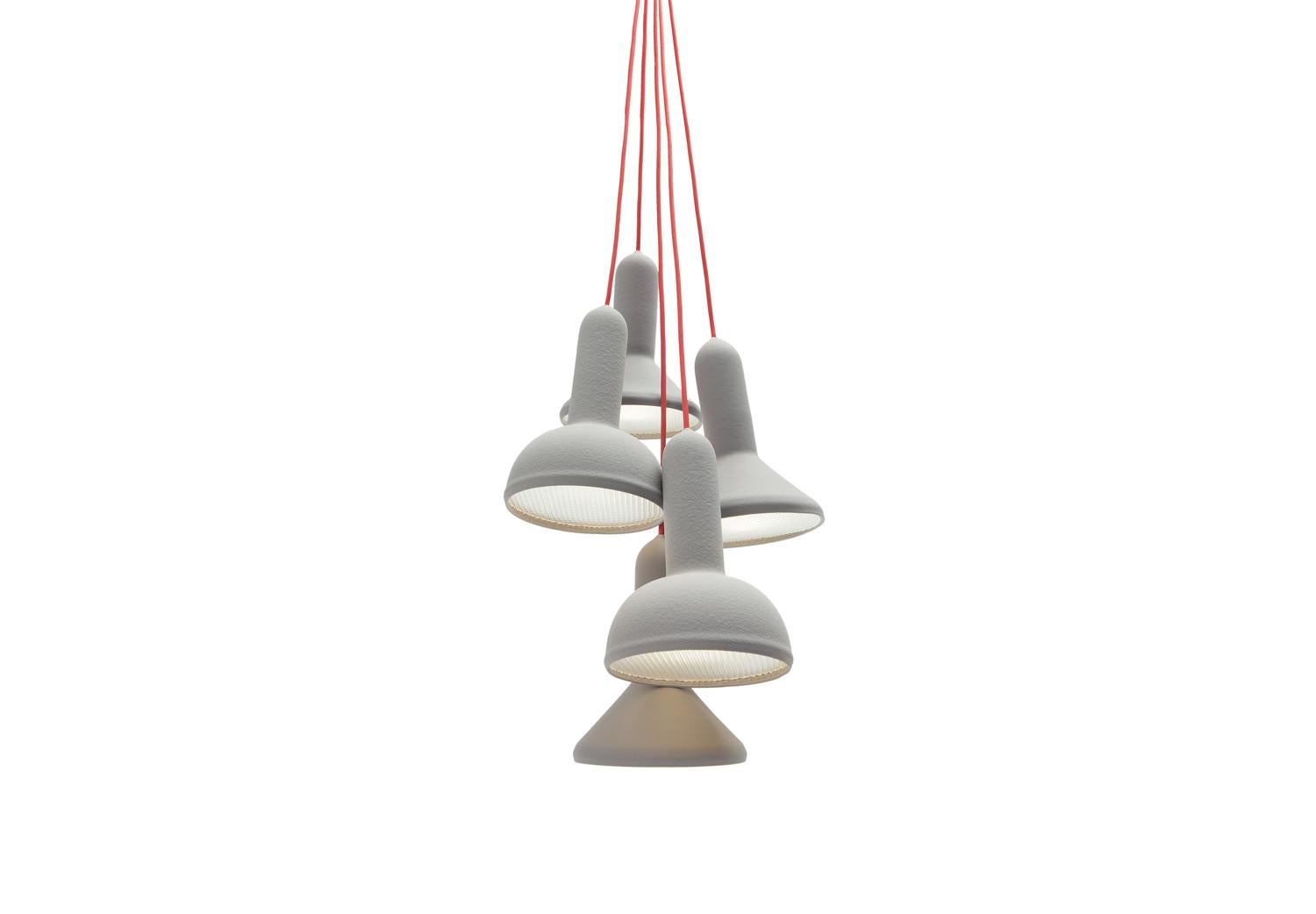 For Sale: Multi (4894) Established & Sons S5 Bunch Torch Pendant Light by Sylvain Willenz