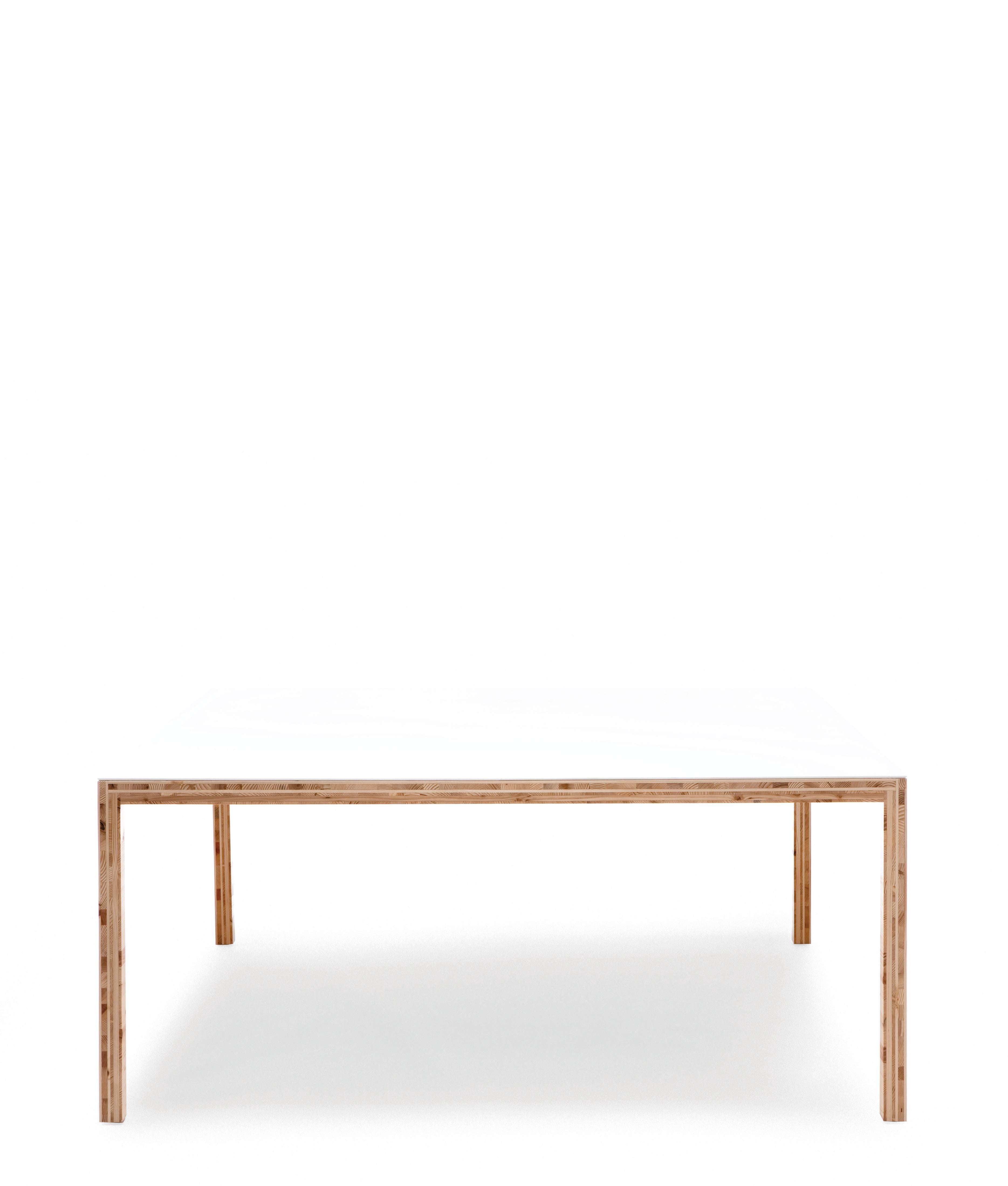 En vente : White (0651) Table Established &amp; Sons en contreplaqué de Caruso St John