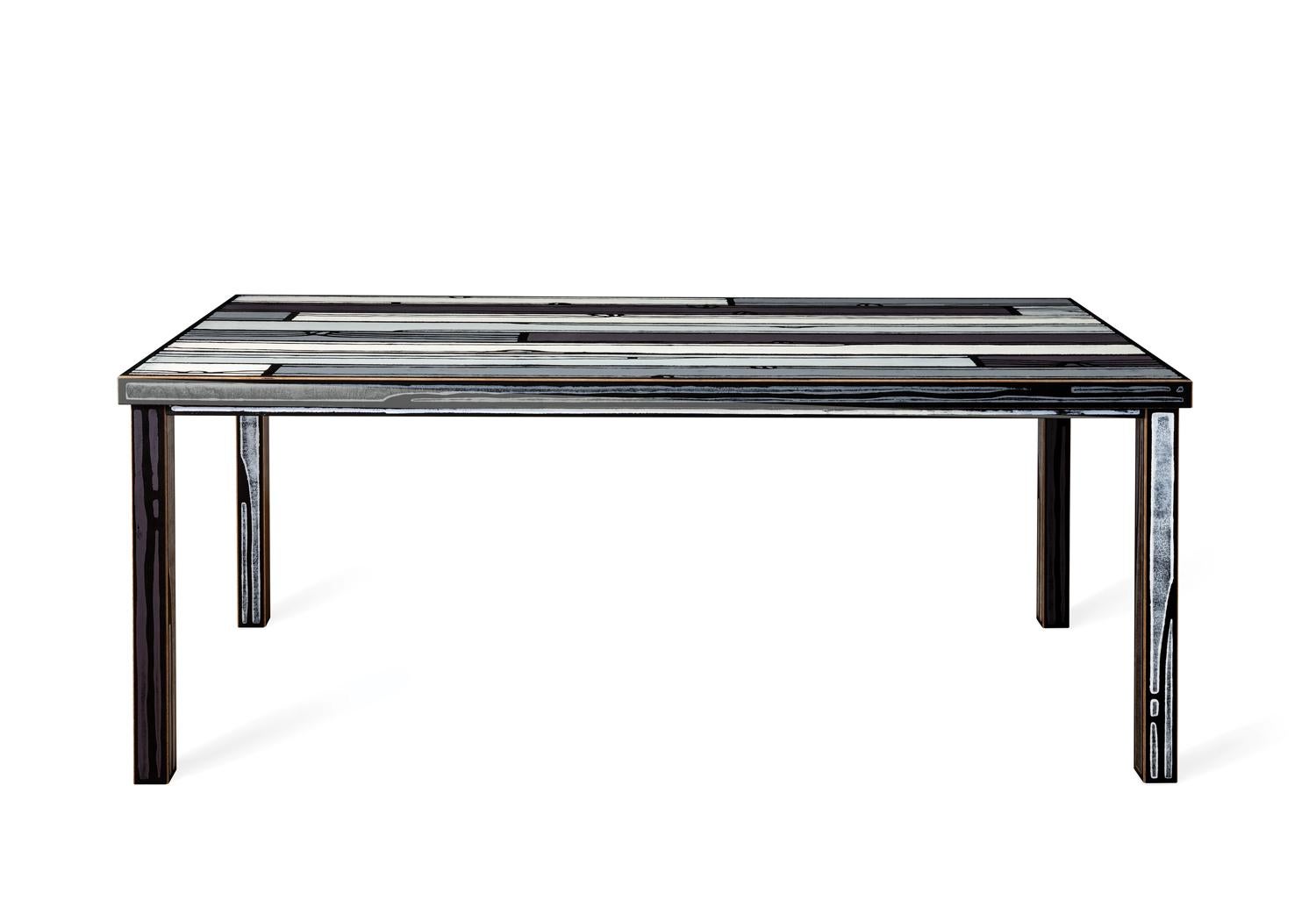For Sale: Gray (6267) Established & Sons Wrongwood Dining Table by Richard Woods & Sebastian Wrong