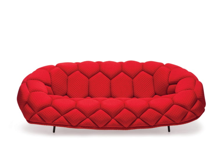 For Sale: Red (5842) Ronan & Erwan Bouroullec Quilt Sofa for Established & Sons 3