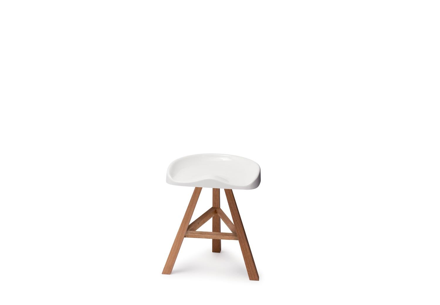 For Sale: White (1748) Established & Sons Short Heidi Stool by Sebastian Wrong