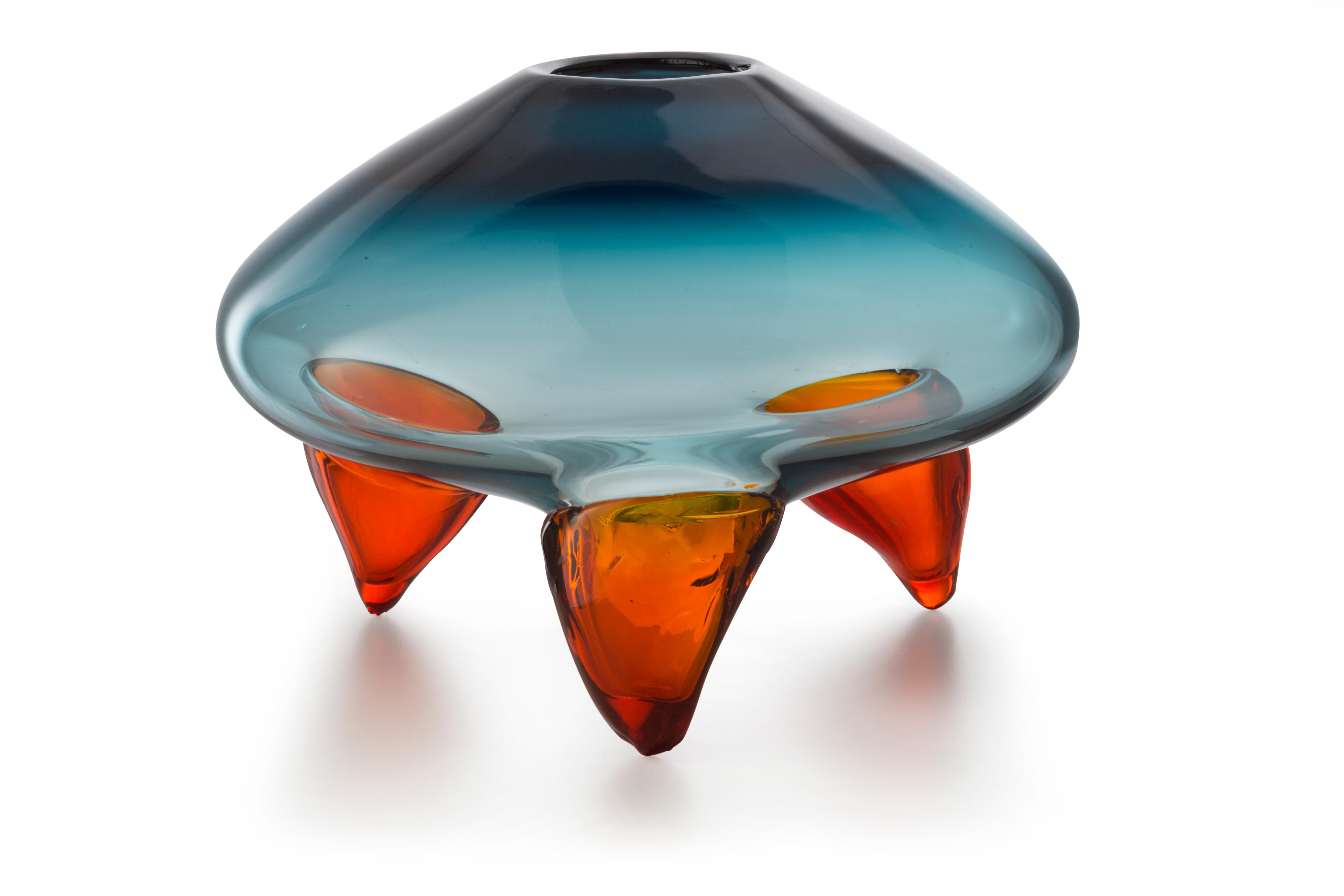 Multi (12333) Abisso Bowl in Hand Blown Murano Glass by Salviati