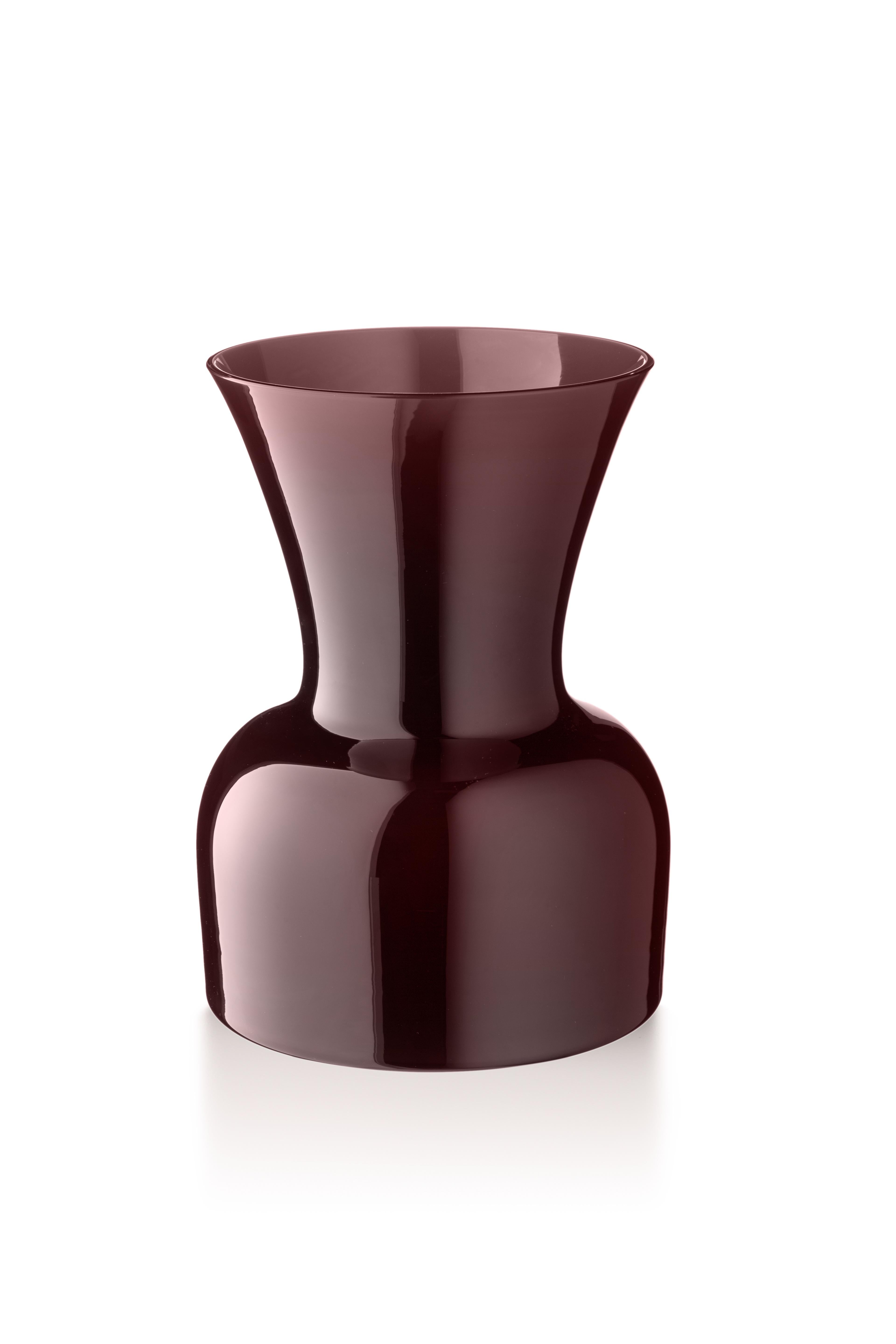 Purple (10060) Large Profili Daisy Murano Glass Vase by Anna Gili