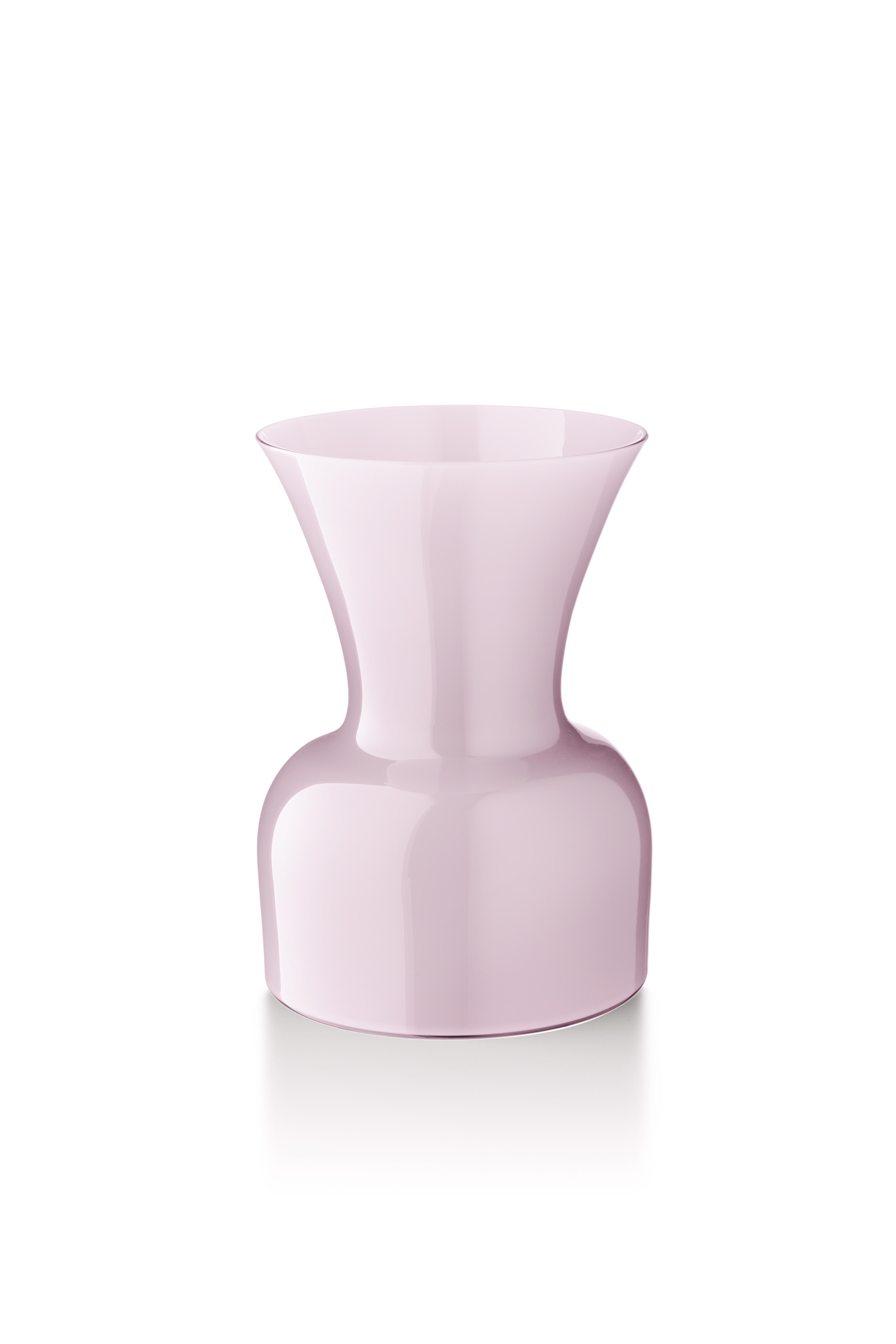 Pink (10055) Medium Profili Daisy Murano Glass Vase by Anna Gili