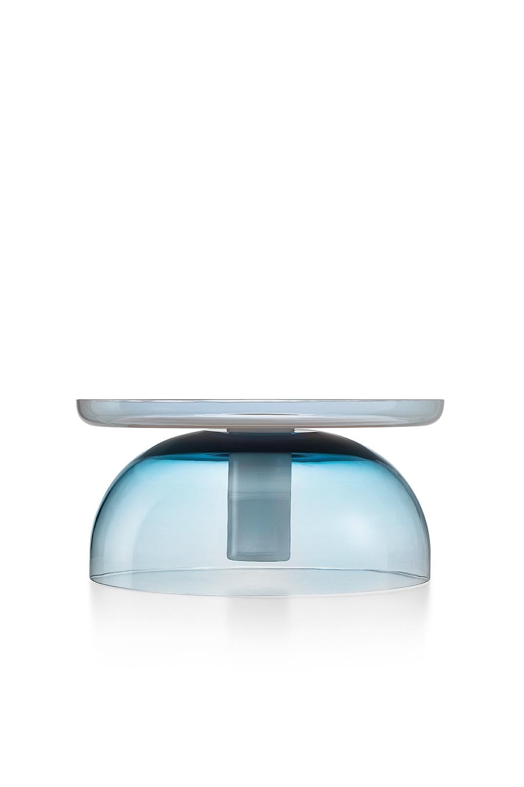Blue (014BSBOLU) Tabarro Centerpiece in Murano Glass by Alberto Lago