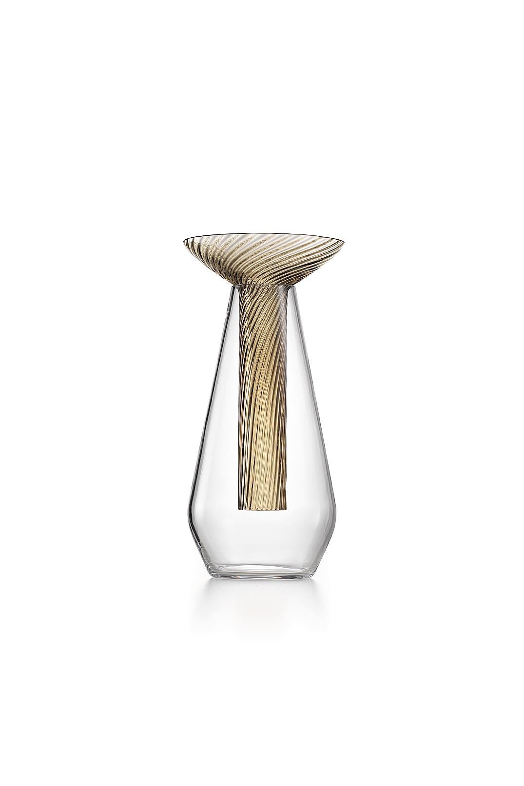 Gray (007GK00RM) Medium Calici Vase in Murano Glass by Federico Peri