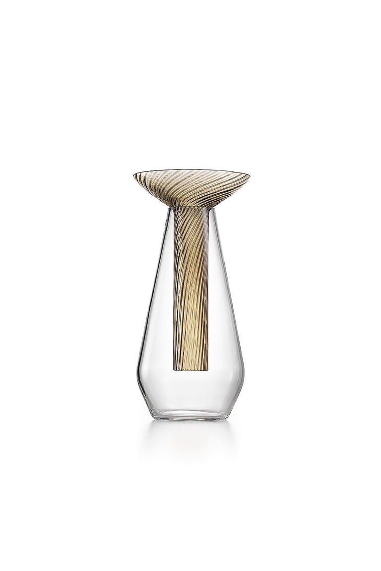 For Sale: Gray (007GK00RM) Medium Calici Vase in Murano Glass by Federico Peri