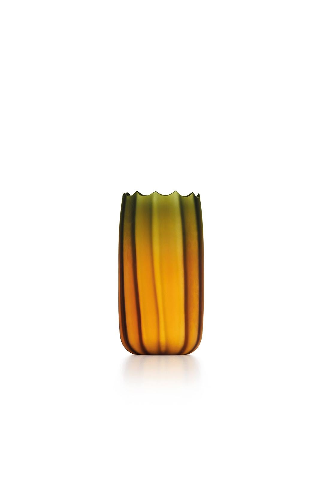 in vendita: Orange (016VRAMSS) Piccolo Mare Fonda Satinato in vetro di Murano di Davide Bruno