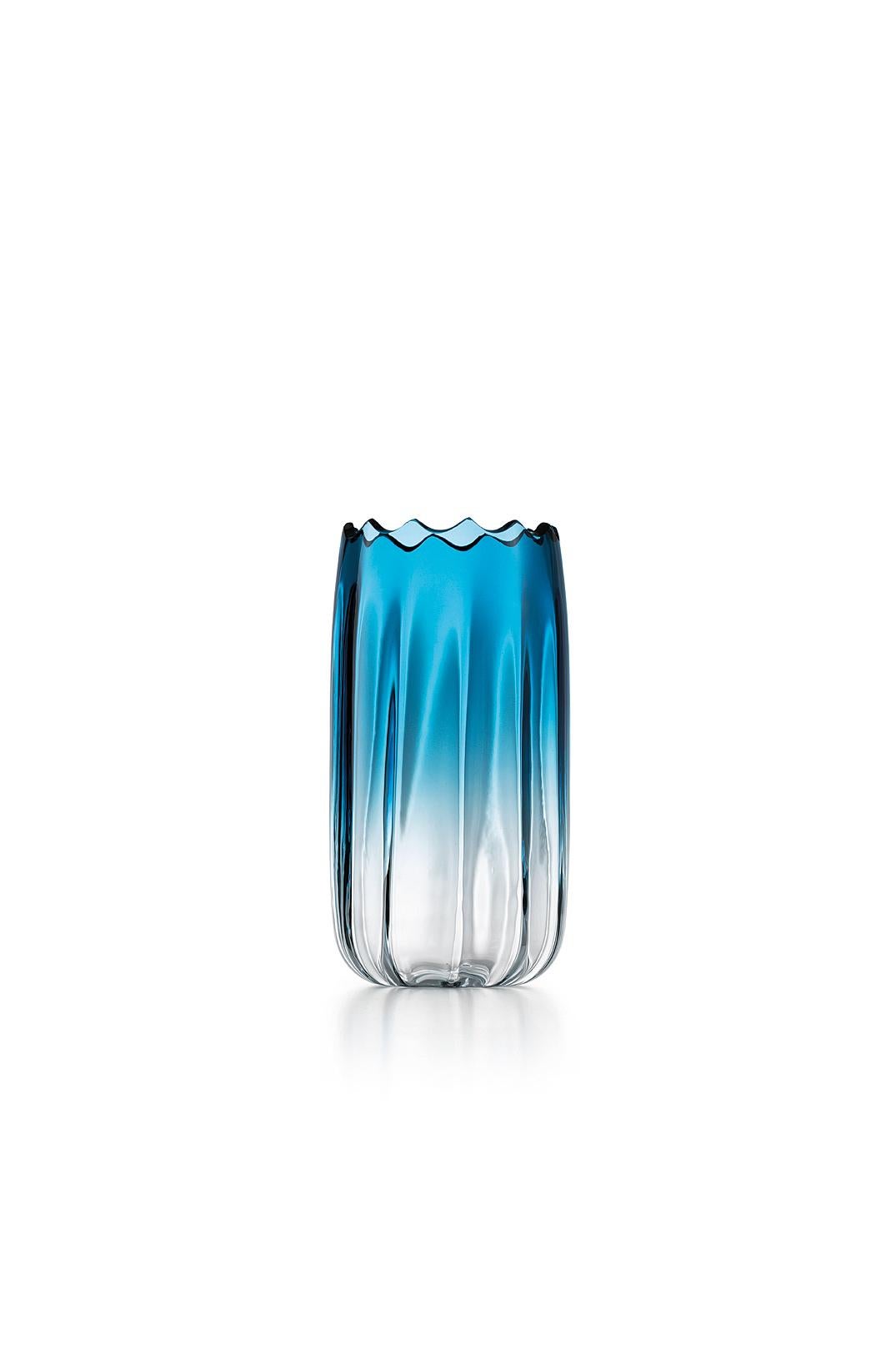 Blue (016BS00LS) Small Mare Fonda Lucido in Murano Glass by Davide Bruno