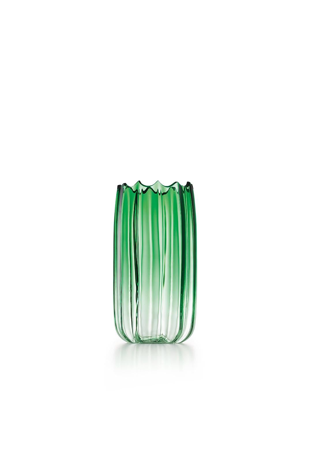 Green (016VE00LS) Small Mare Fonda Lucido in Murano Glass by Davide Bruno