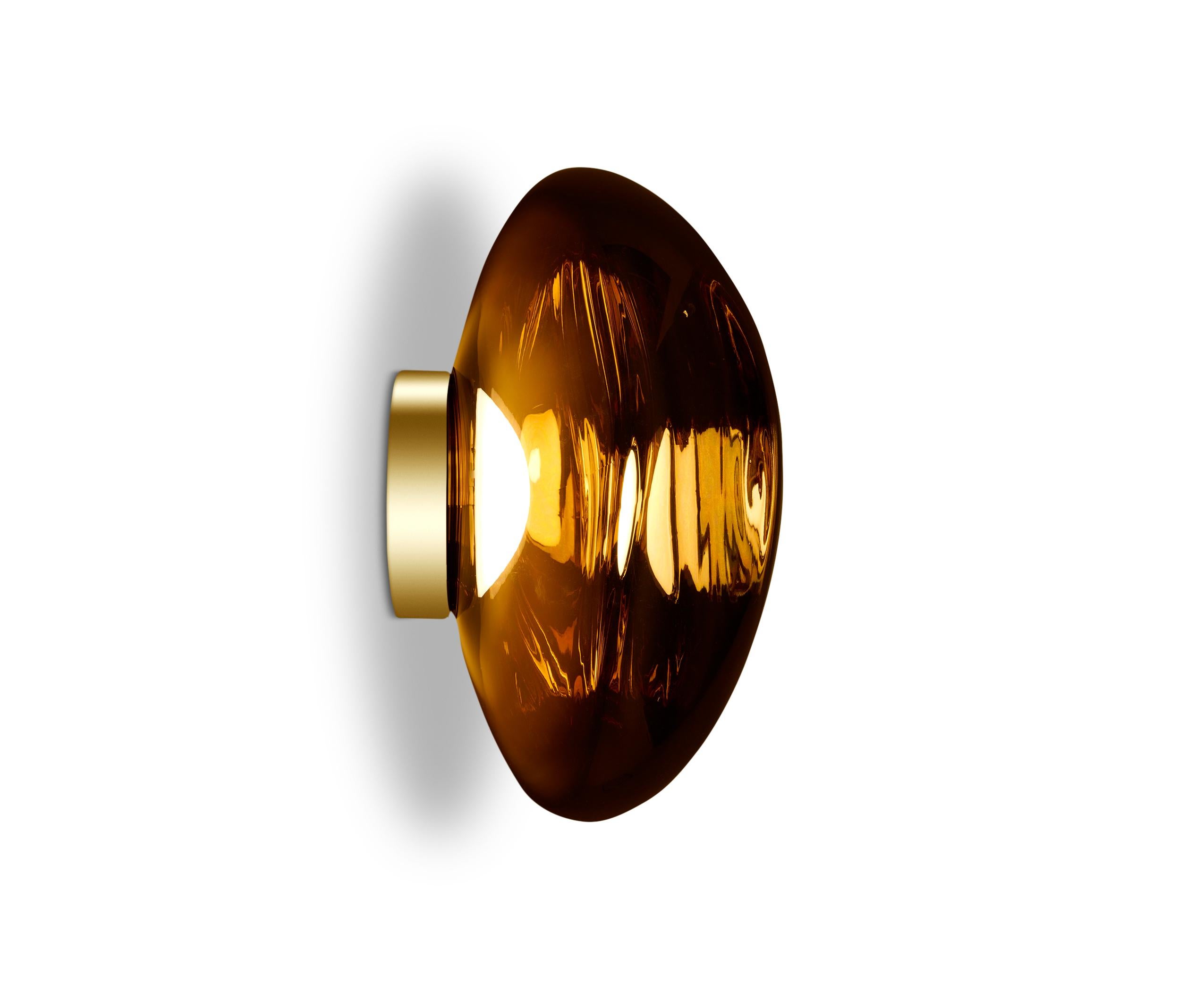 For Sale: Gold (melt gold.jpg) Melt LED Surface Light by Tom Dixon 3