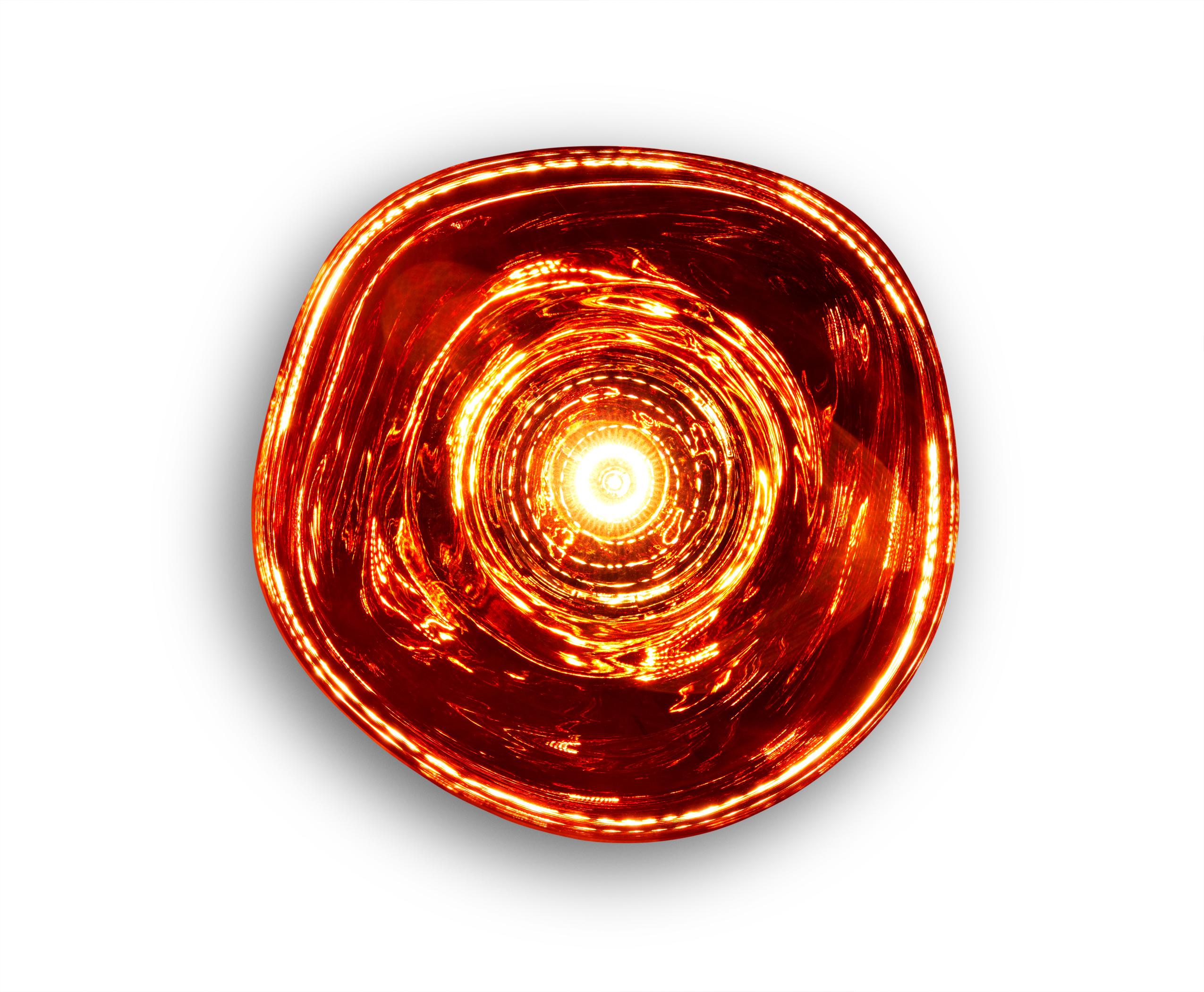 Im Angebot: LED-Oberflächenleuchte aus Schmelzglas von Tom Dixon, Red (melt copper.jpg) 4