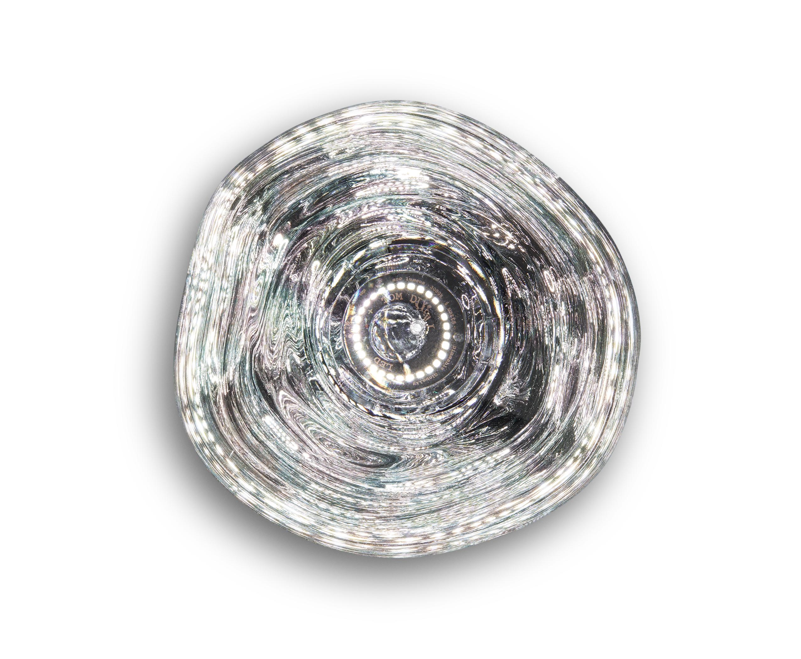 Im Angebot: Melt Mini LED-Oberflächenleuchte von Tom Dixon, Gray (melt chrome.jpg) 2