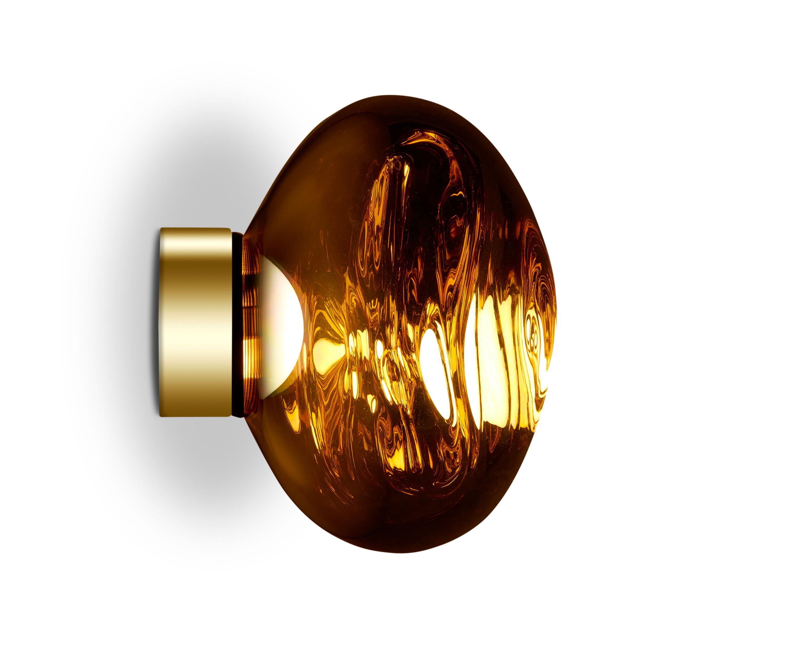 Im Angebot: Melt Mini LED-Oberflächenleuchte von Tom Dixon, Gold (melt gold.jpg) 5
