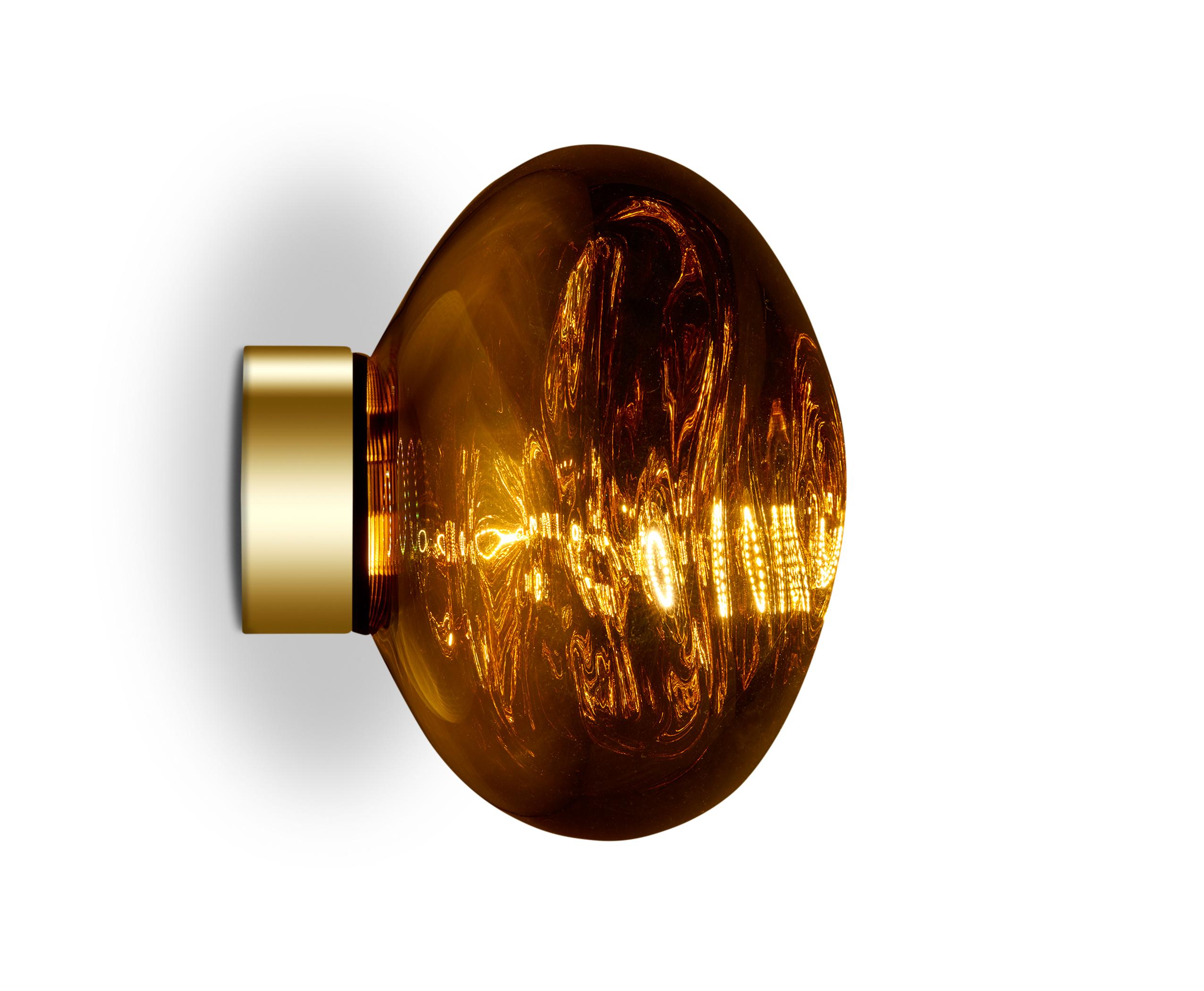 Im Angebot: Melt Mini LED-Oberflächenleuchte von Tom Dixon, Gold (melt gold.jpg) 6