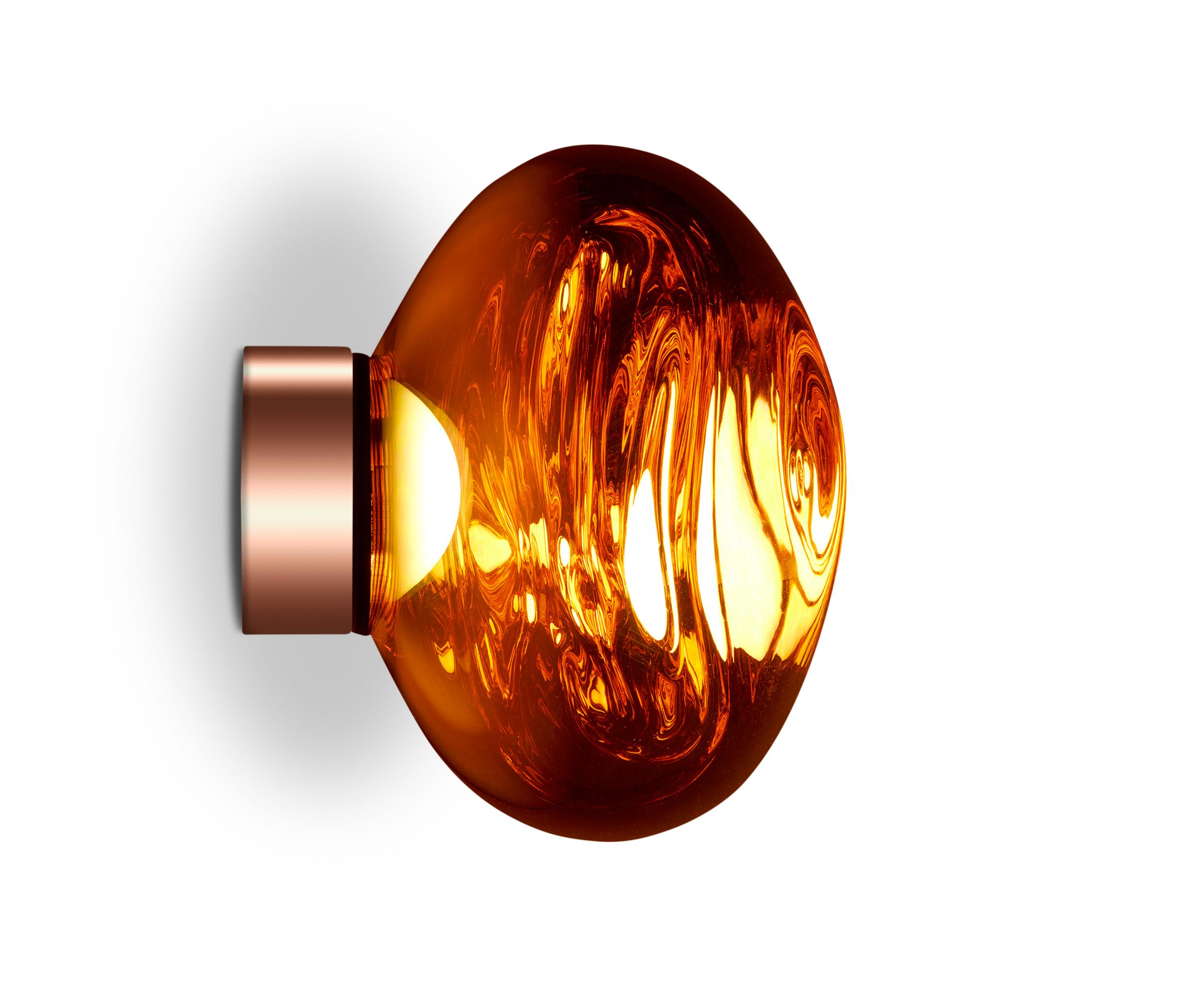 Im Angebot: Melt Mini LED-Oberflächenleuchte von Tom Dixon, Red (melt copper.jpg) 5