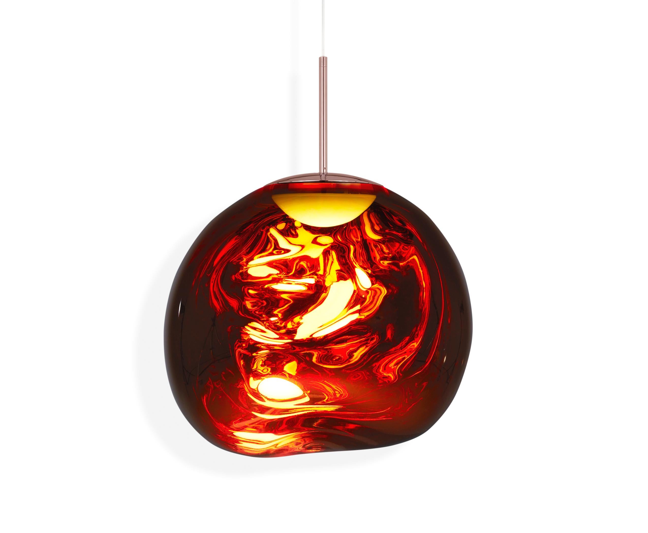 For Sale: Red (melt copper.jpg) Melt LED Pendant Light by Tom Dixon