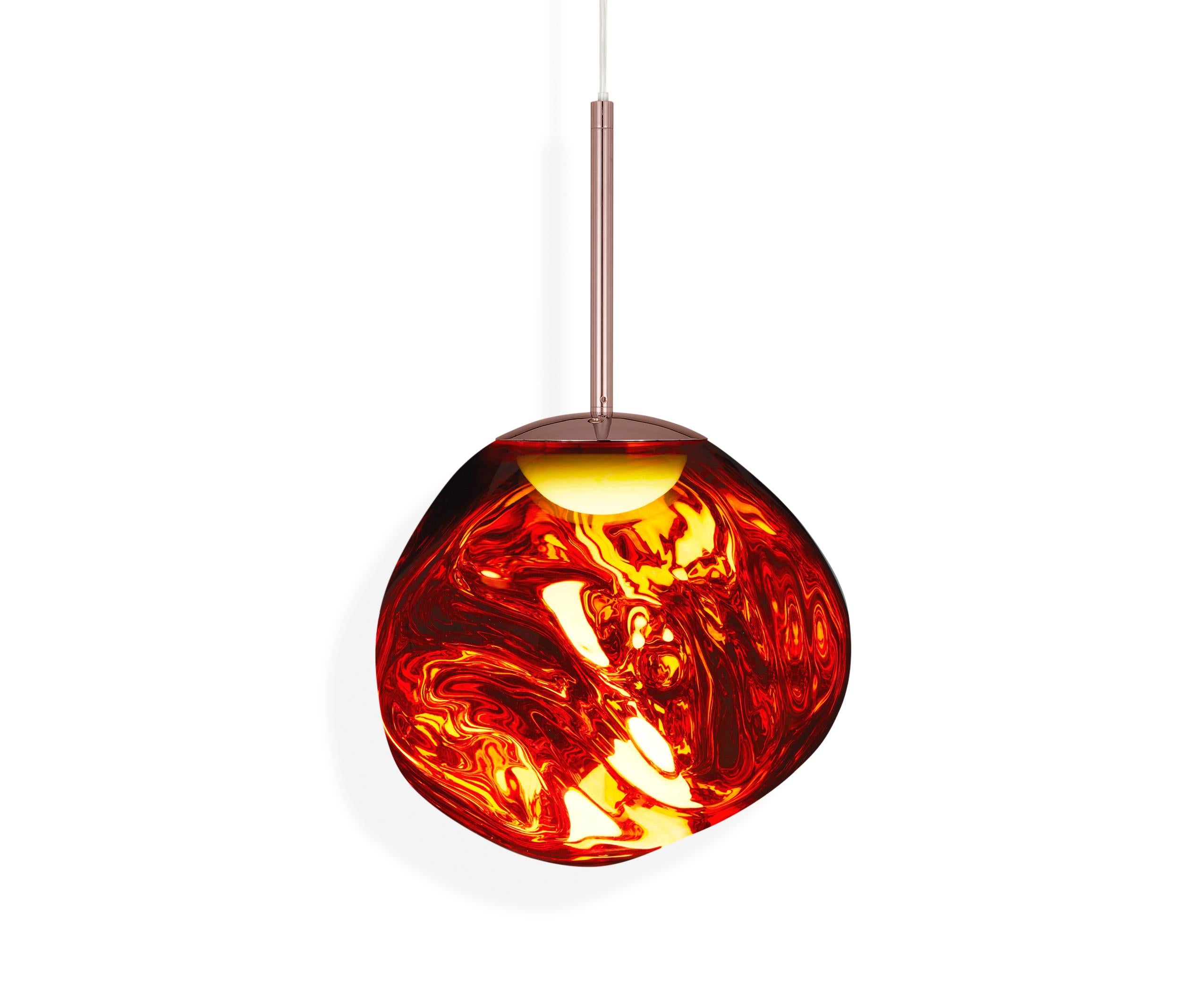 En vente : Red (melt copper.jpg) Mini lampe à suspension LED Melt de Tom Dixon