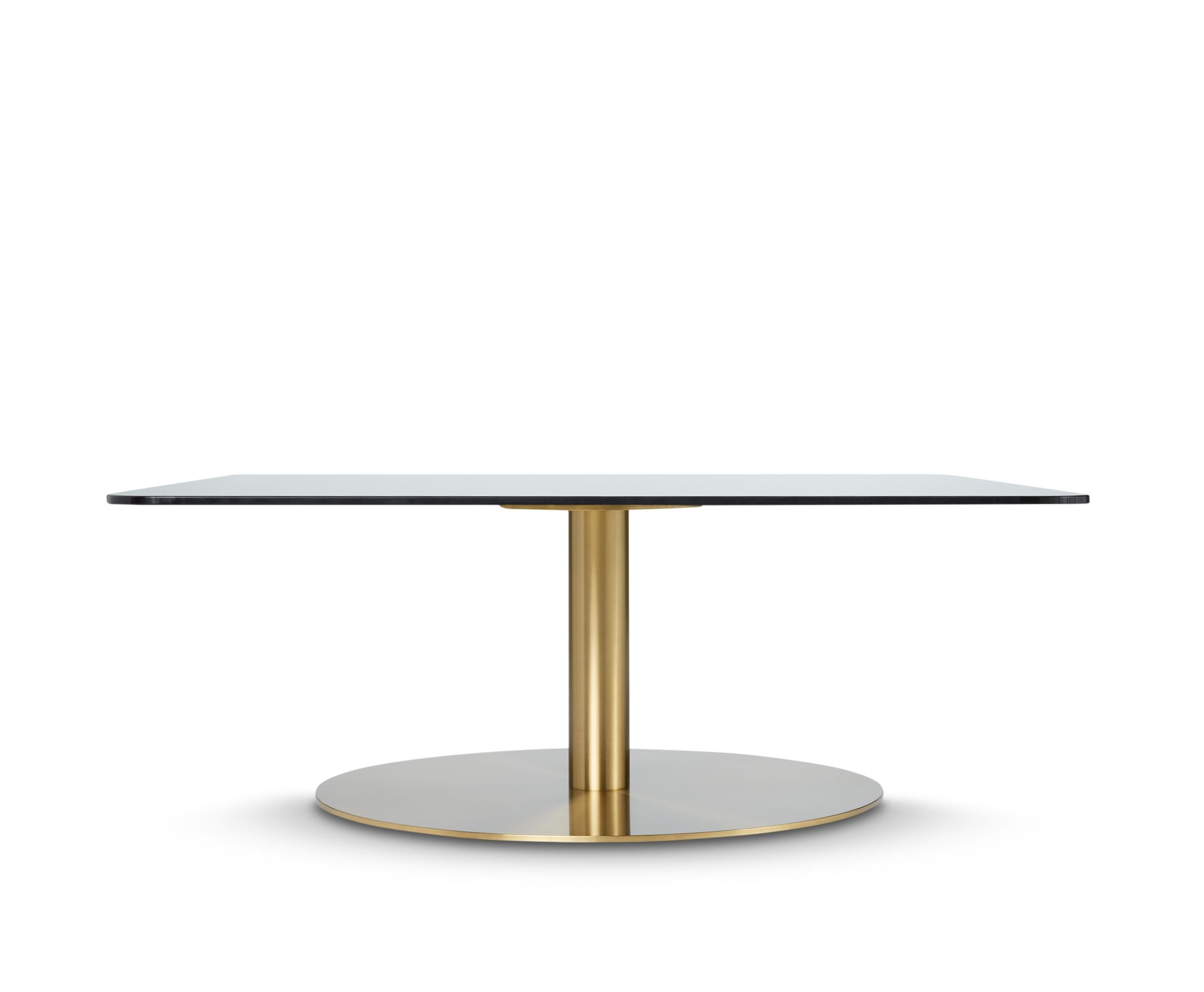 For Sale: Gold (brass.jpg) Flash Square Table by Tom Dixon 2