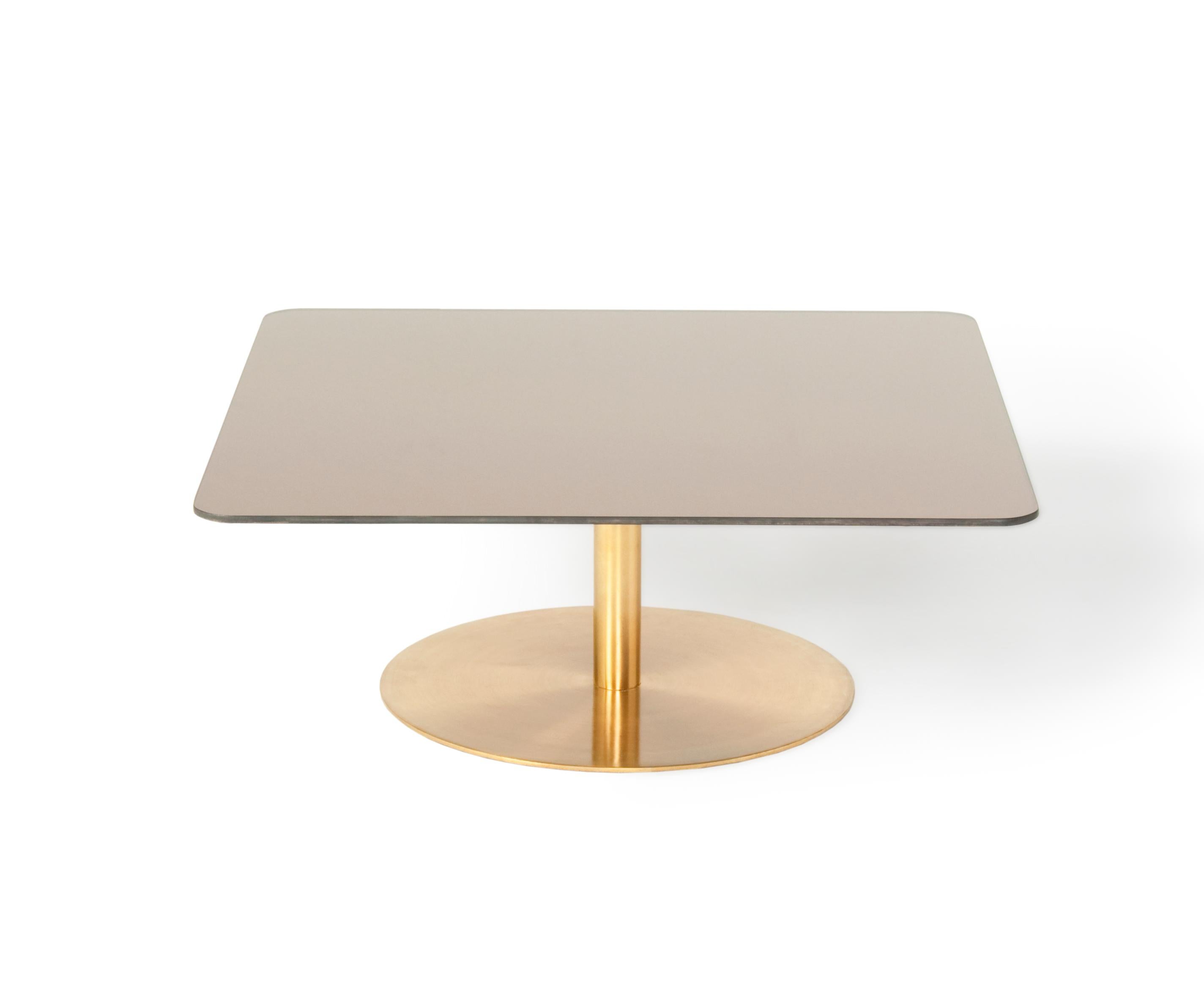For Sale: Gold (brass.jpg) Flash Square Table by Tom Dixon 3