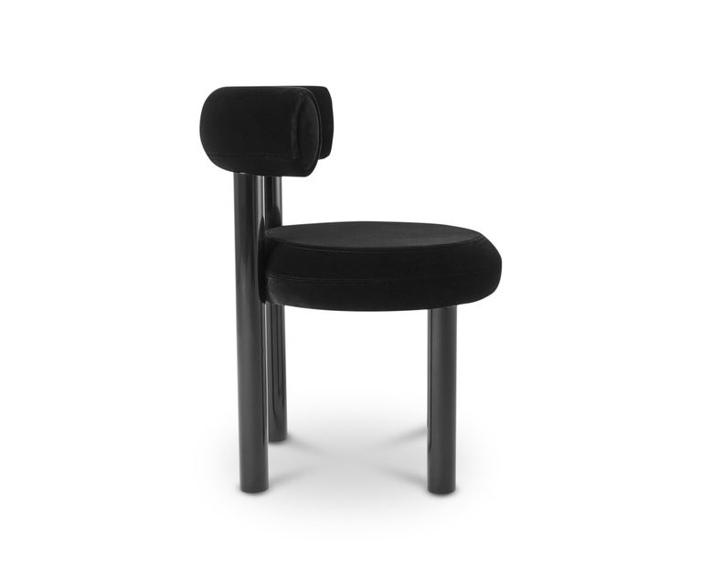 Black (cassia black.jpg) FAT Dining Chair with Black Legs by Tom Dixon 4
