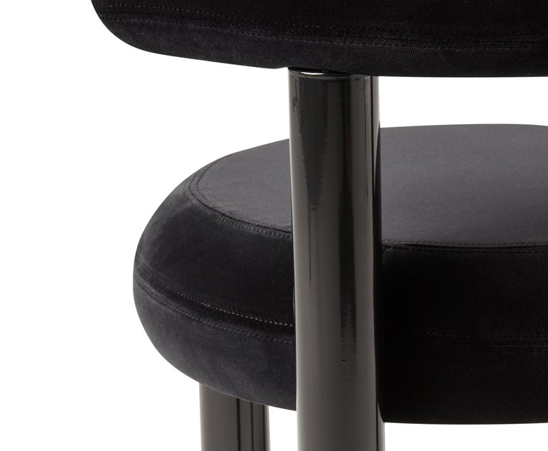 Black (cassia black.jpg) FAT Dining Chair with Black Legs by Tom Dixon 5