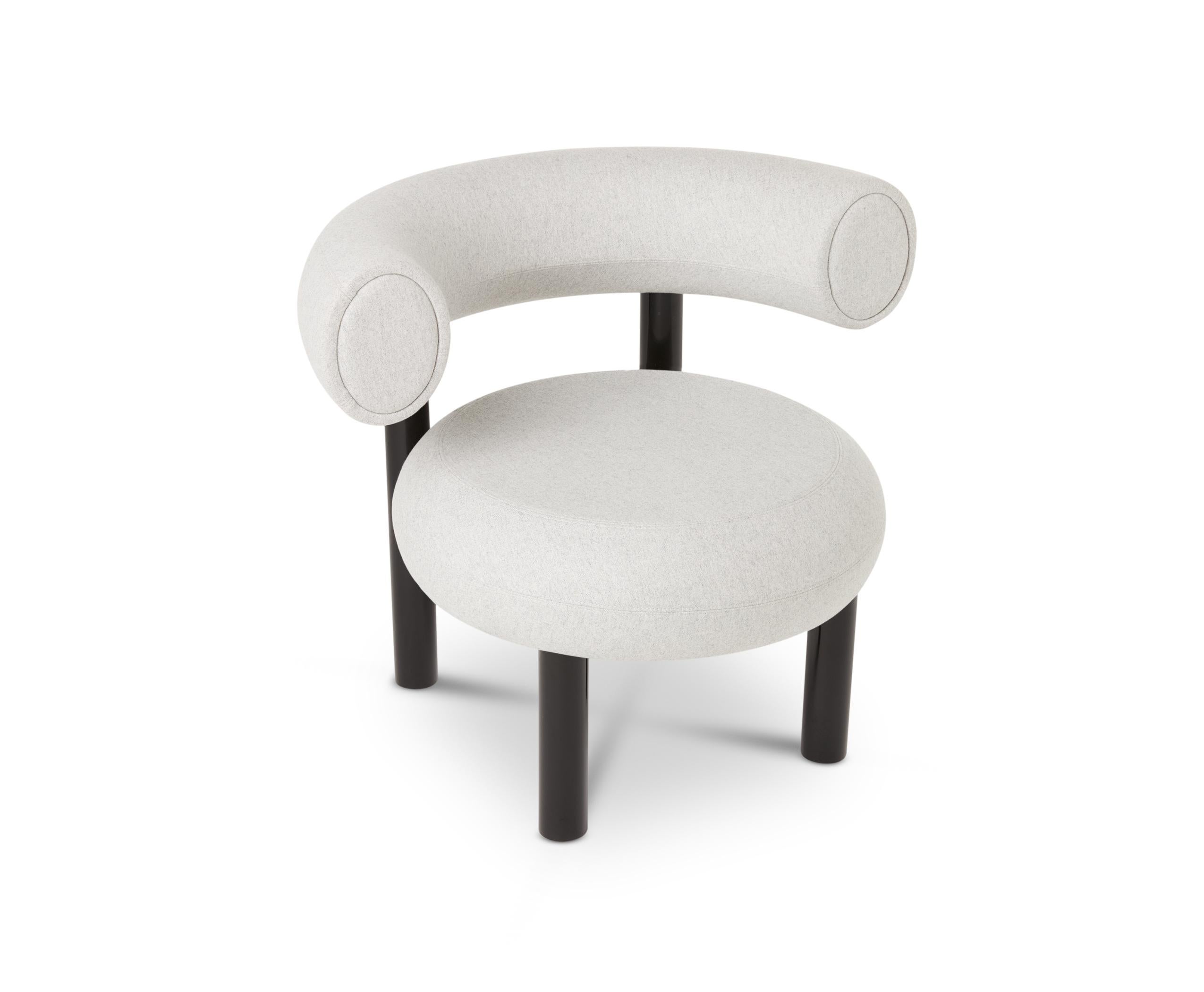 Gray (Mollie Melton 0103.jpg) FAT Lounge Chair with Black Legs by Tom Dixon