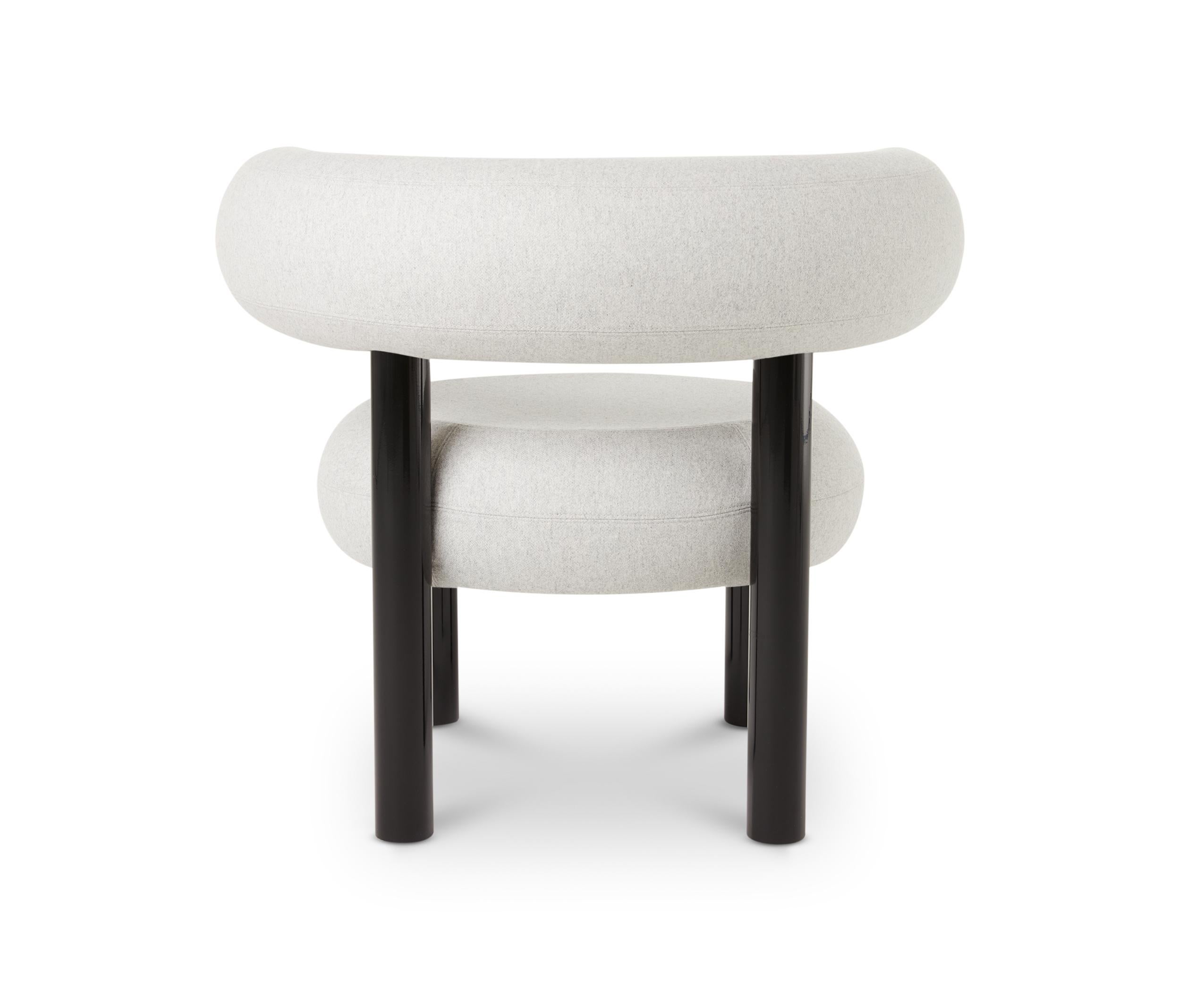 Gray (Mollie Melton 0103.jpg) FAT Lounge Chair with Black Legs by Tom Dixon 2