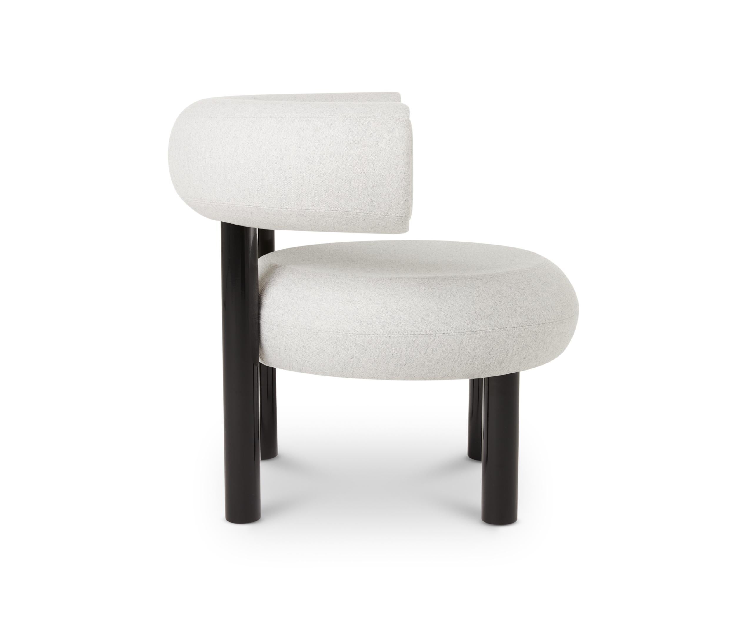 Gray (Mollie Melton 0103.jpg) FAT Lounge Chair with Black Legs by Tom Dixon 3