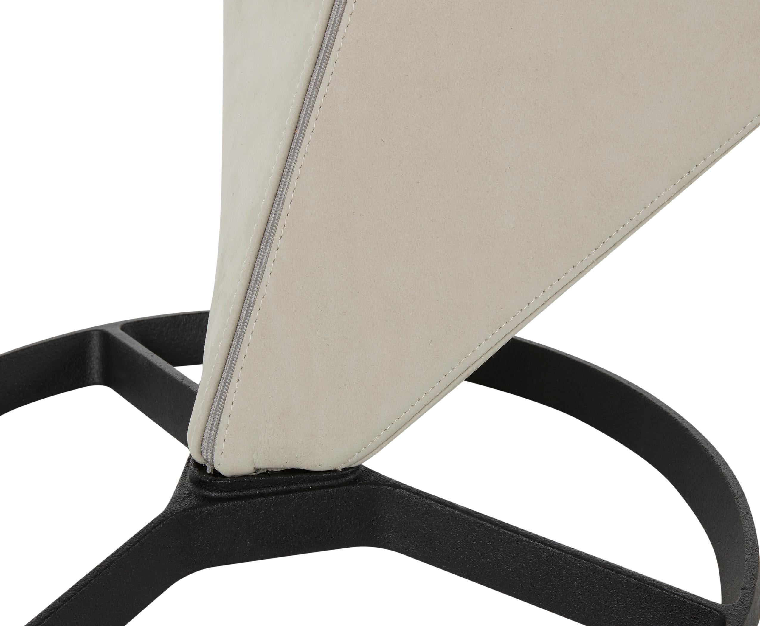 For Sale: Beige (Royal Nubuck.jpg) S Chair with Cast Iron Base by Tom Dixon 4