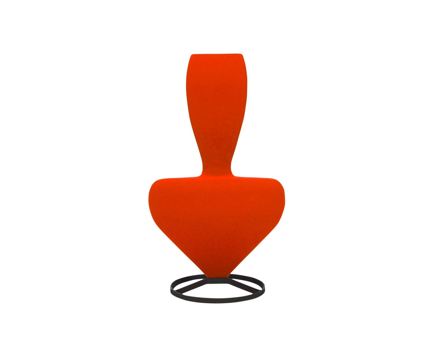 S Chair with Cast Iron Base by Tom Dixon,Orange (HERO-551.jpg) 2