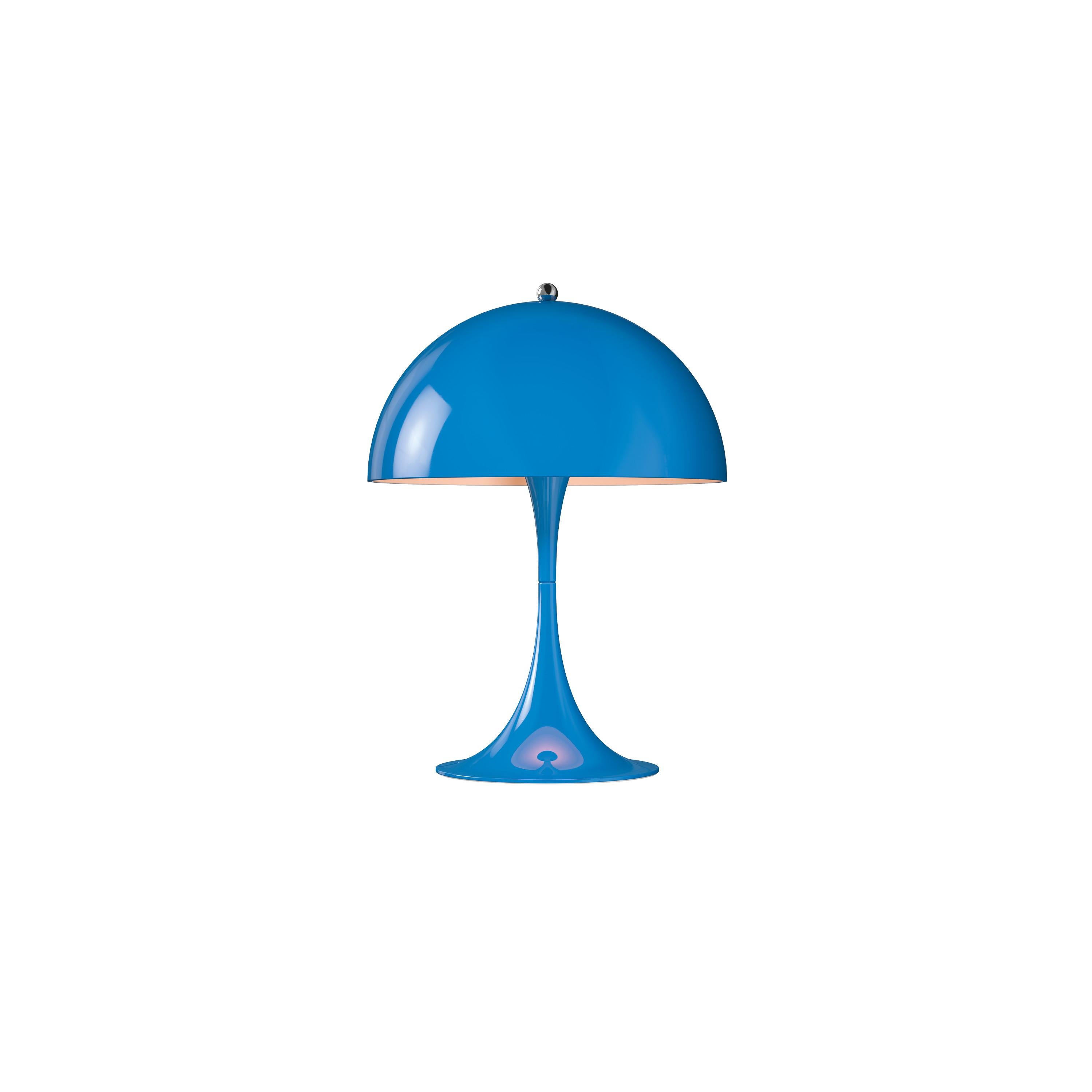 Im Angebot: Louis Poulsen Panthella 250, Tischlampe von Verner Panton, Blau (blue.jpg)