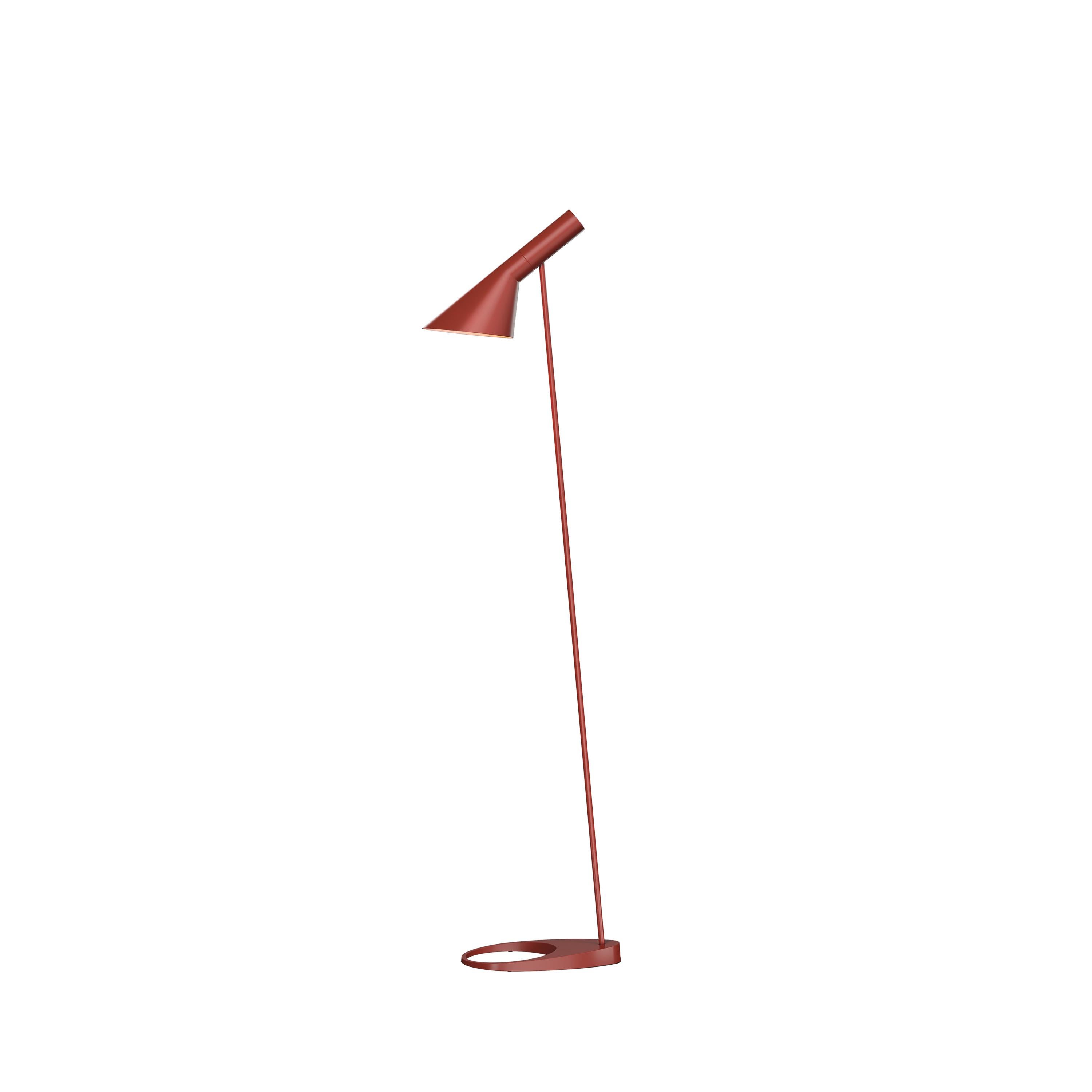 For Sale: Red (rusty red.jpg) Louis Poulsen AJ Floor Lamp by Arne Jacobsen