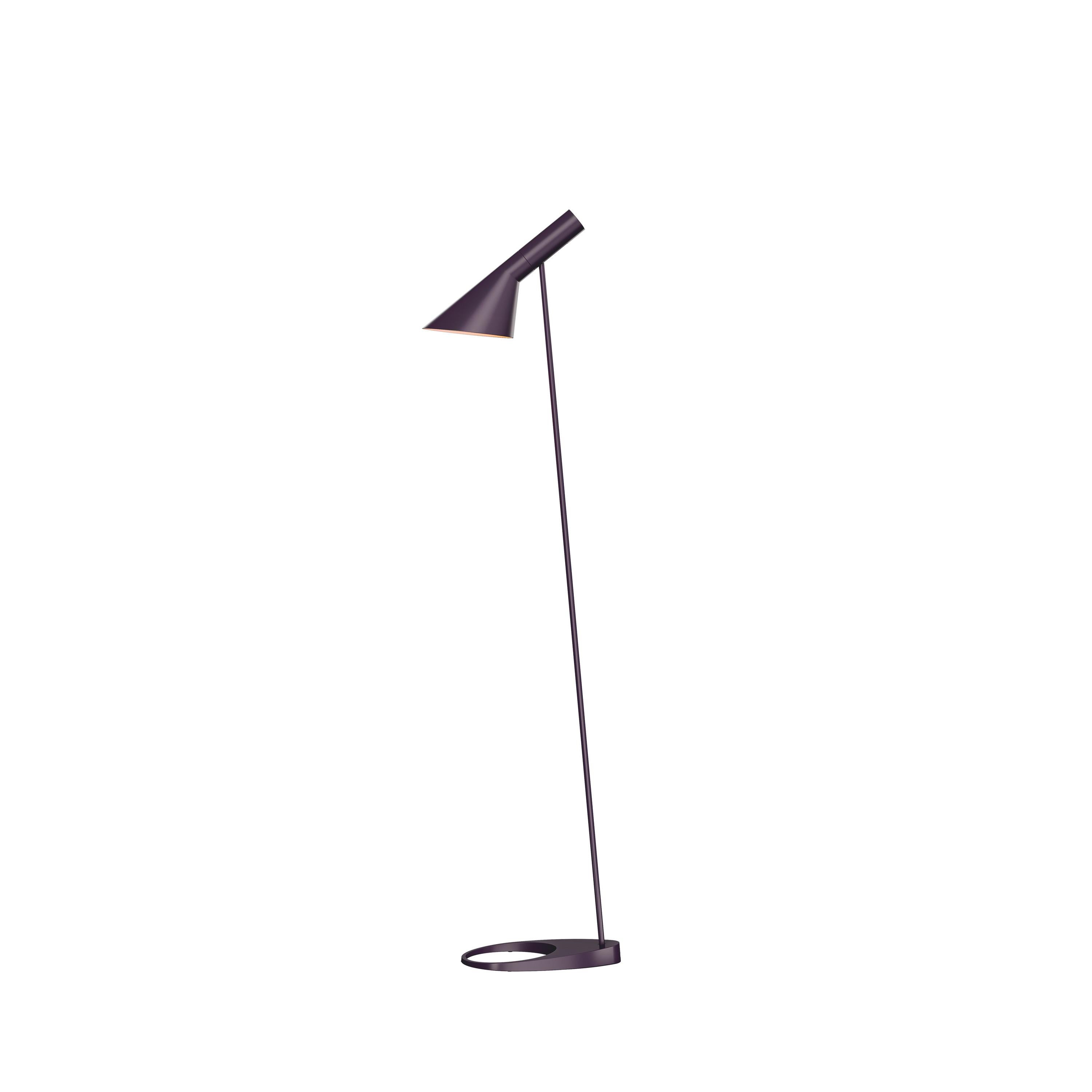 For Sale: Purple (aubergine.jpg) Louis Poulsen AJ Floor Lamp by Arne Jacobsen