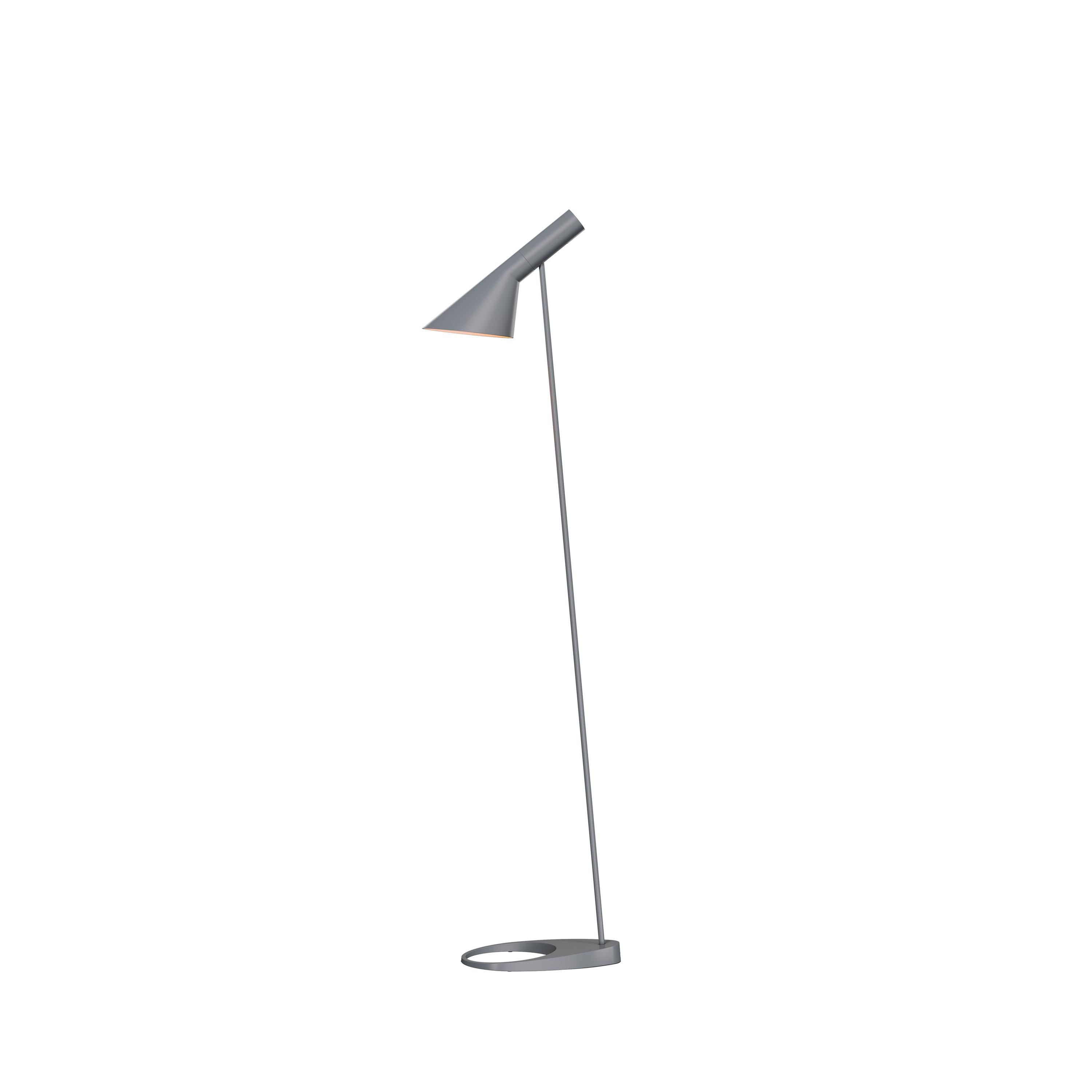Im Angebot: Stehlampe AJ von Arne Jacobsen, Louis Poulsen, Grau (dark grey.jpg)